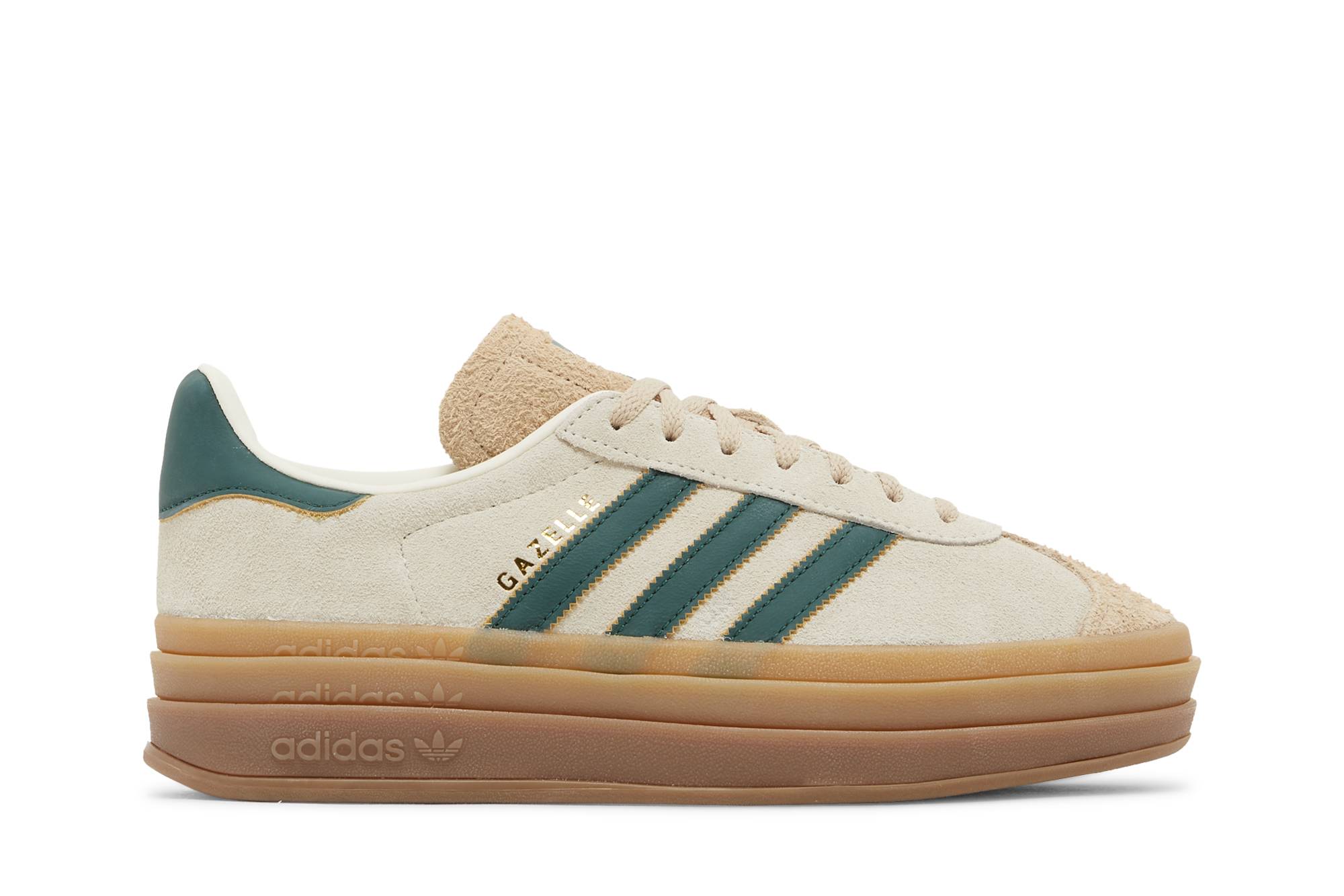 (W) adidas Gazelle Bold Cream Collegiate Green ID7056 Gloiber