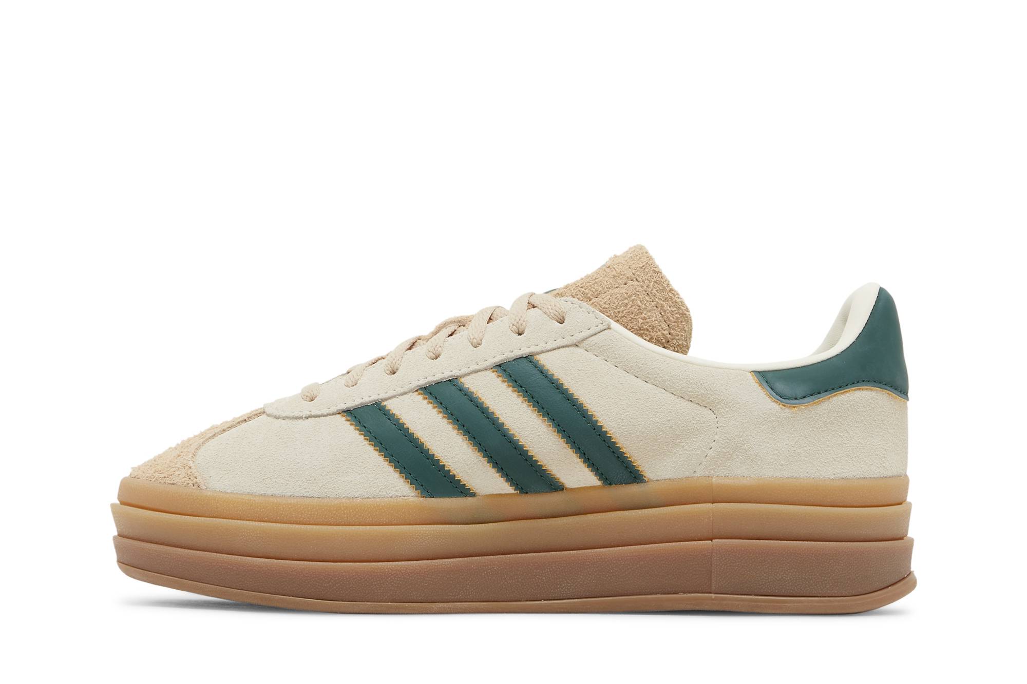(Women) adidas Gazelle Bold Cream Collegiate Green ID7056 Moroen - Image 3