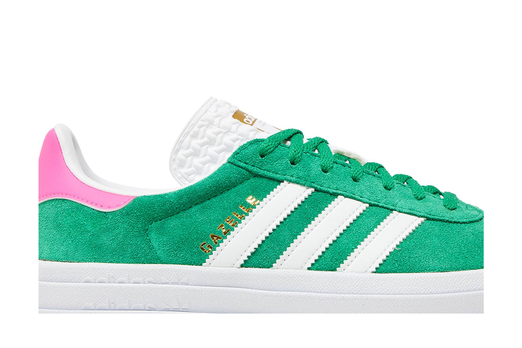 (Women) adidas Gazelle Bold Green Lucid Pink IG3136 Moroen - Image 2