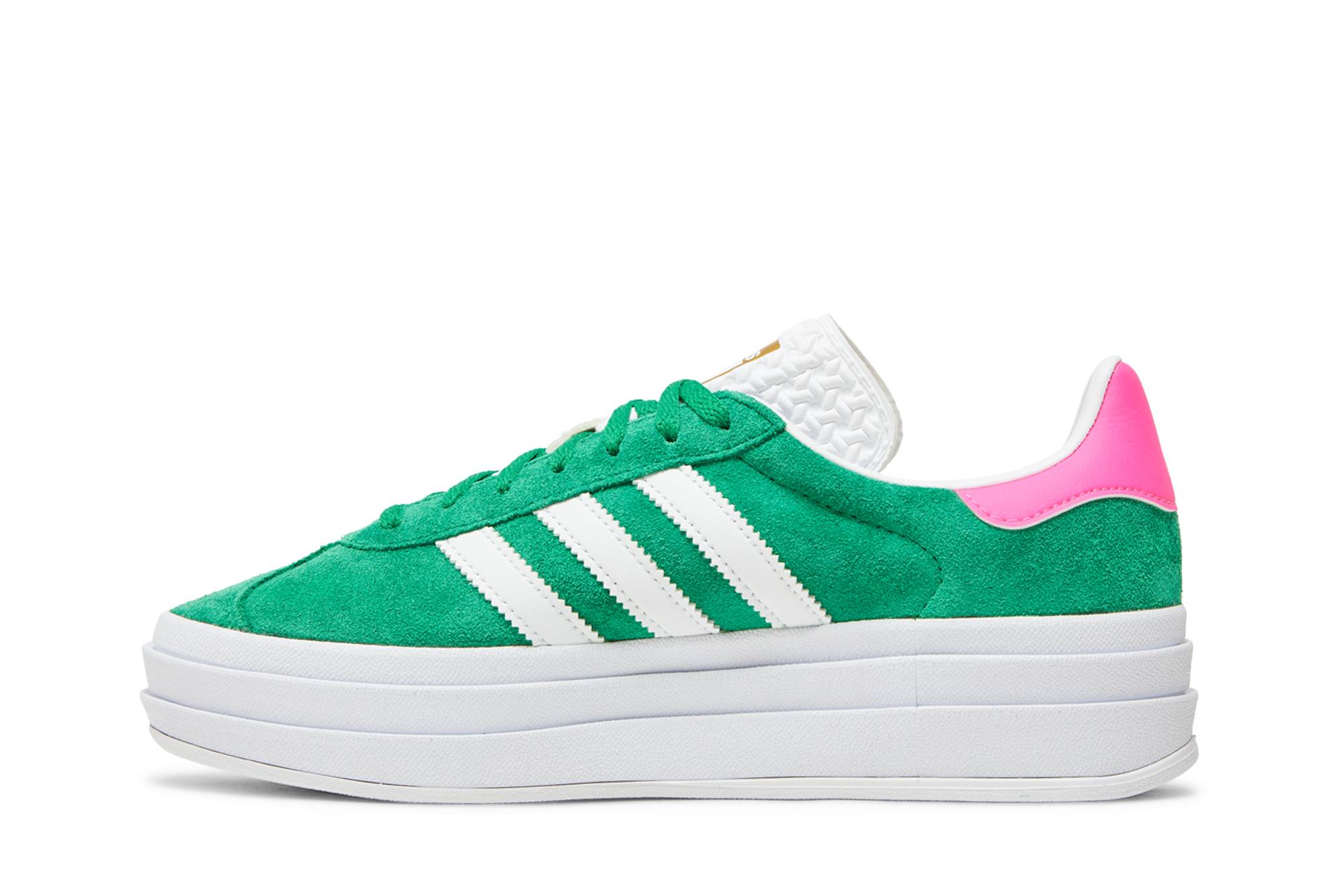 (Women) adidas Gazelle Bold Green Lucid Pink IG3136 Moroen - Image 3