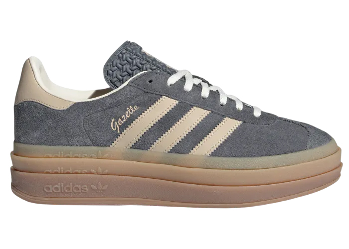 (W) adidas Gazelle Bold Grey Magic Beige Gum IE0428 Gloiber