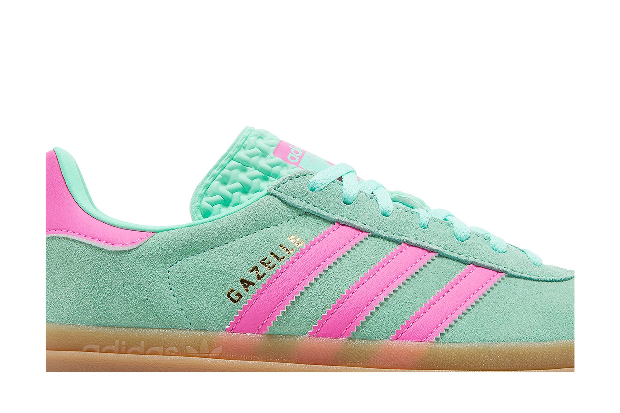 (Women) adidas Gazelle Bold Pulse Mint Screaming Pink H06125 Coiloa - Image 2