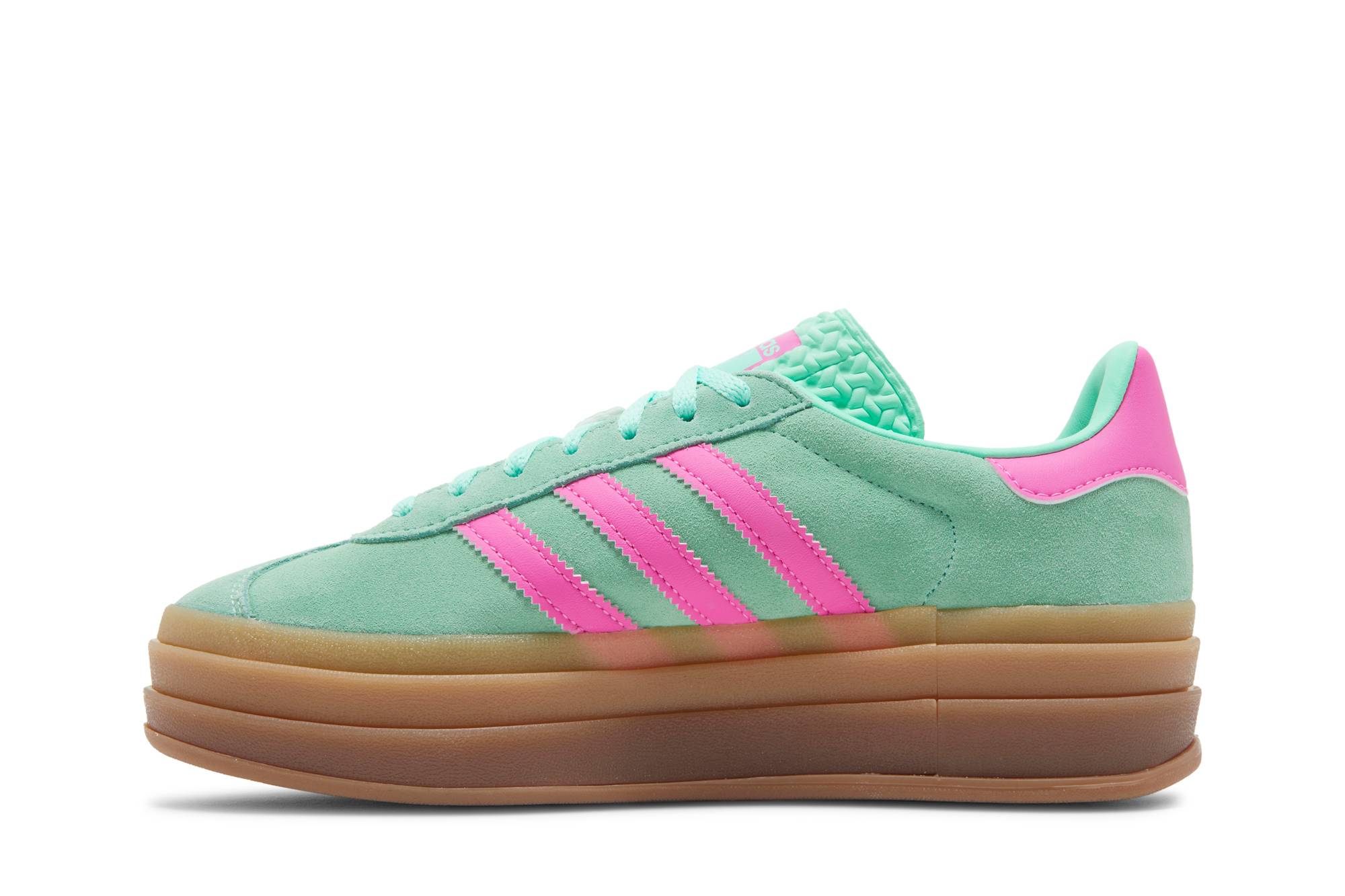 (Women) adidas Gazelle Bold Pulse Mint Screaming Pink H06125 Coiloa - Image 3