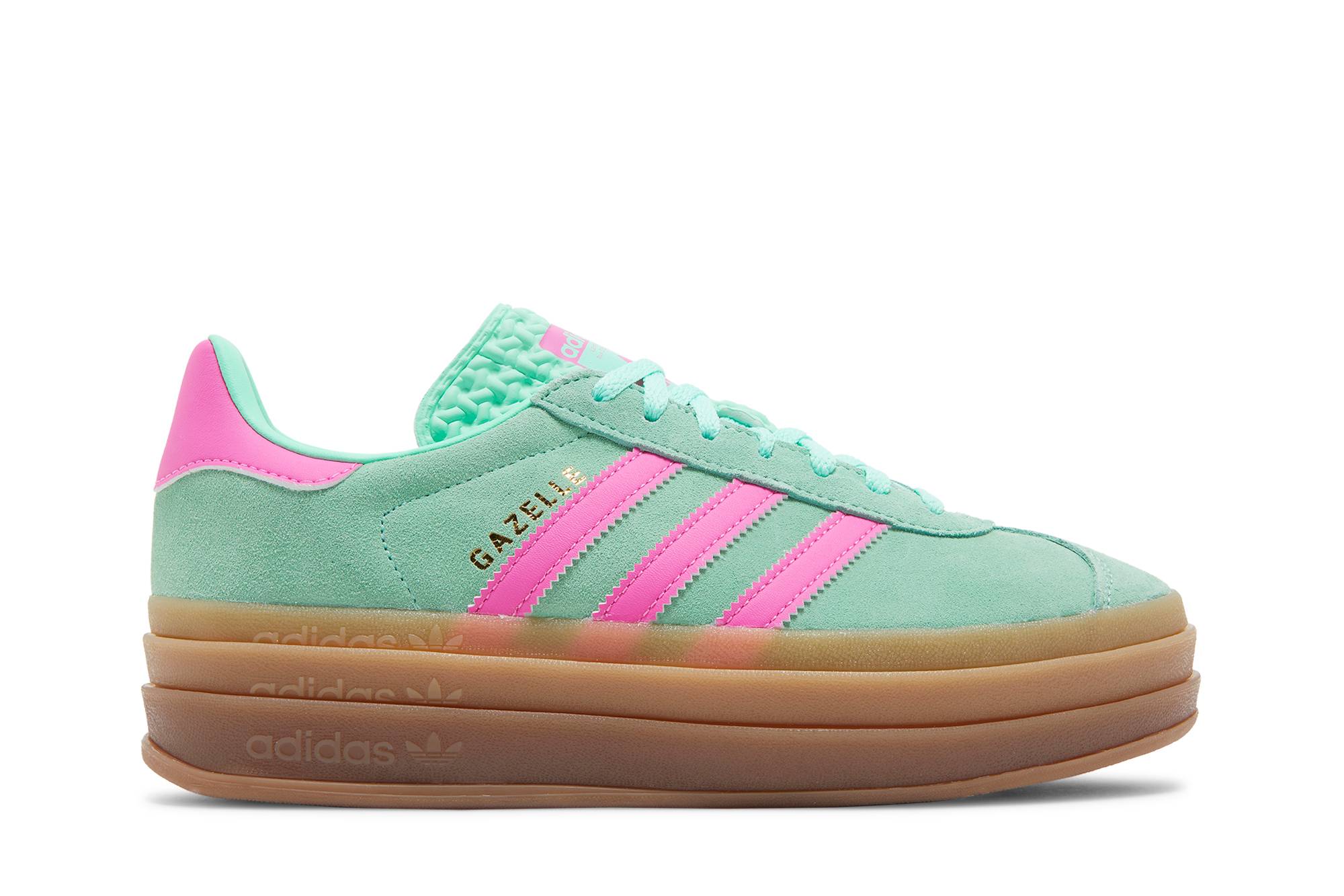 (Women) adidas Gazelle Bold Pulse Mint Screaming Pink H06125 Coiloa