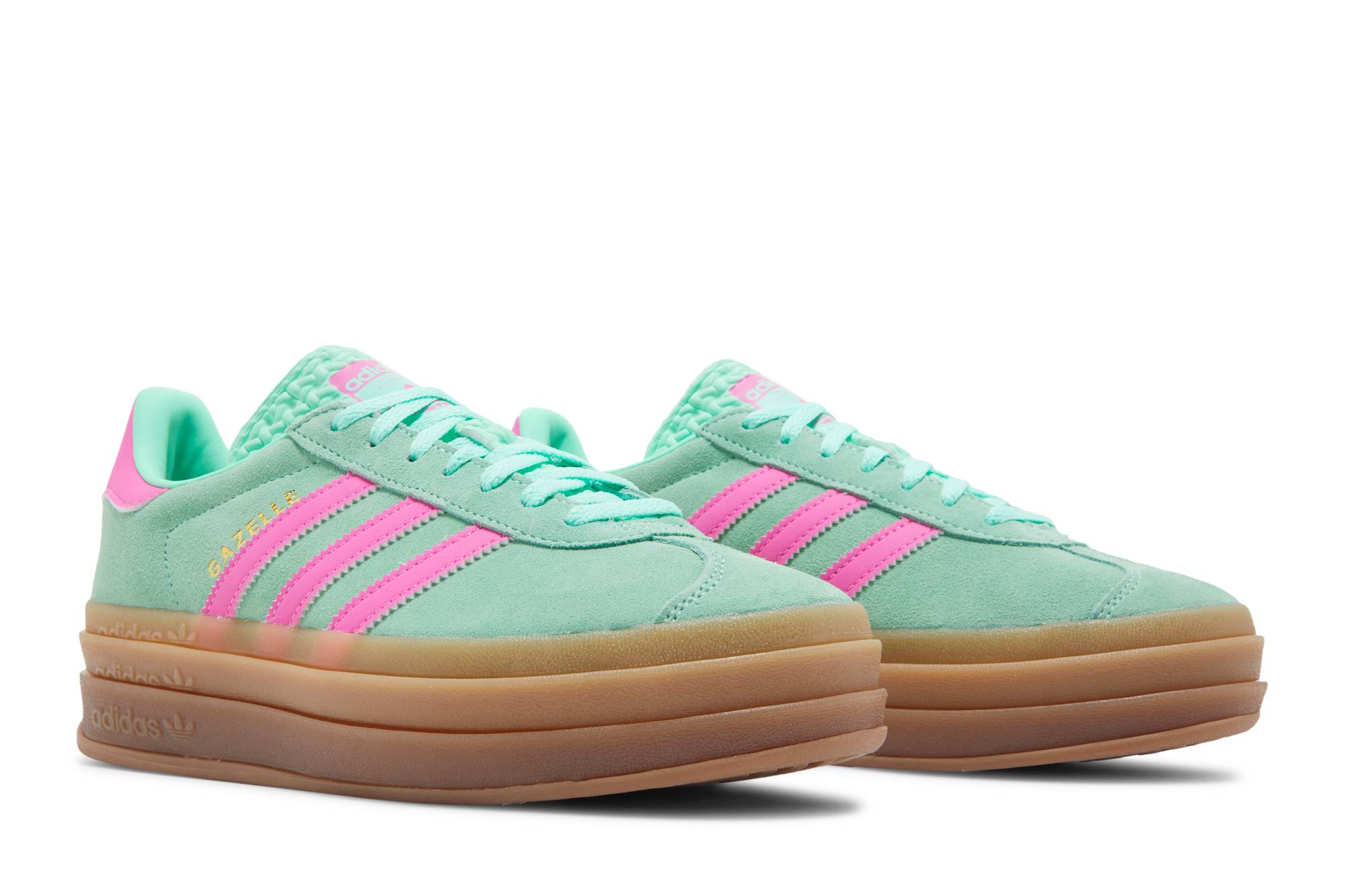 (Women) adidas Gazelle Bold Pulse Mint Screaming Pink H06125 Coiloa - Image 8