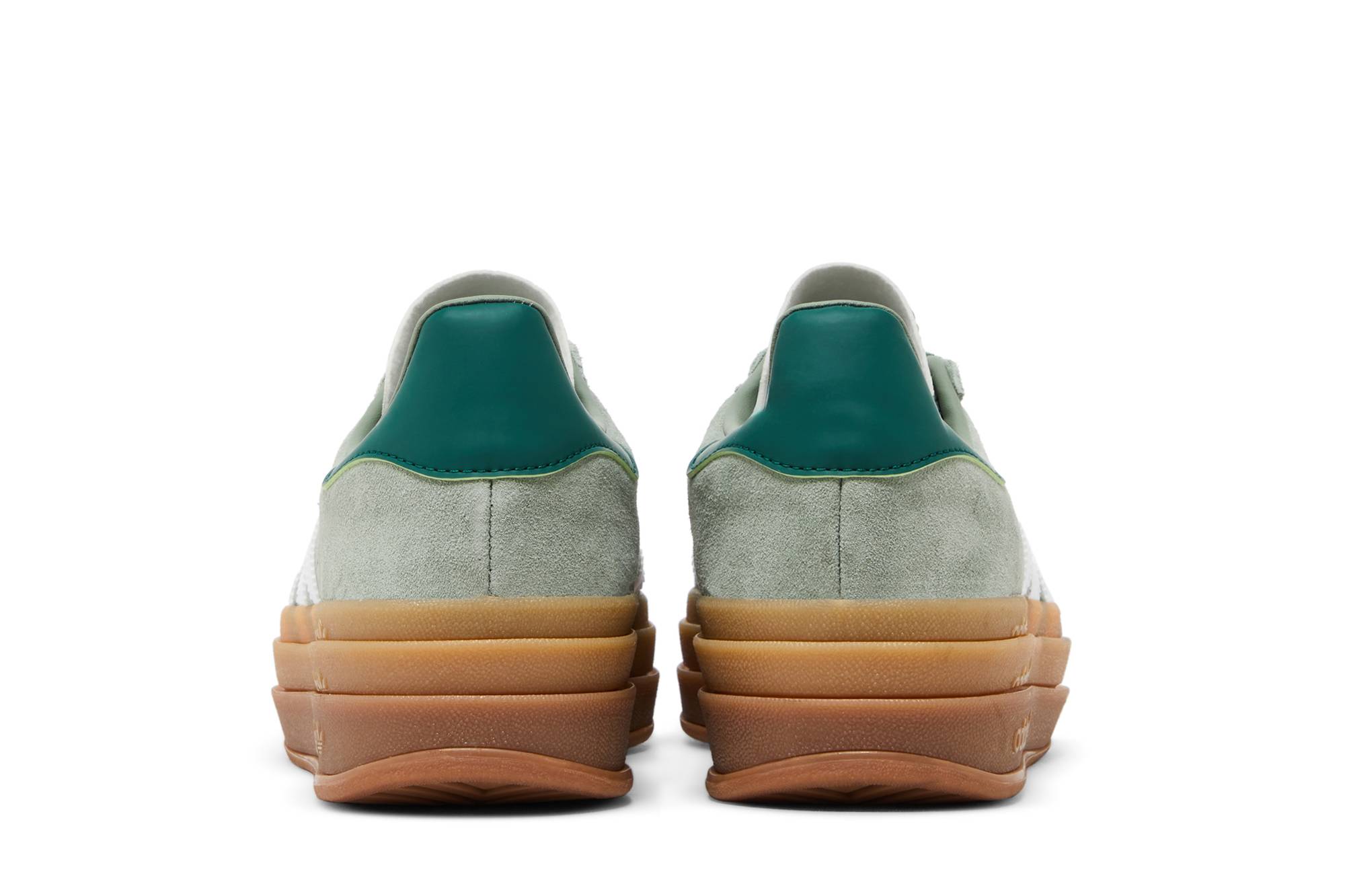 (Women) adidas Gazelle Bold Silver Green Gum ID6998 Moroen - Image 6