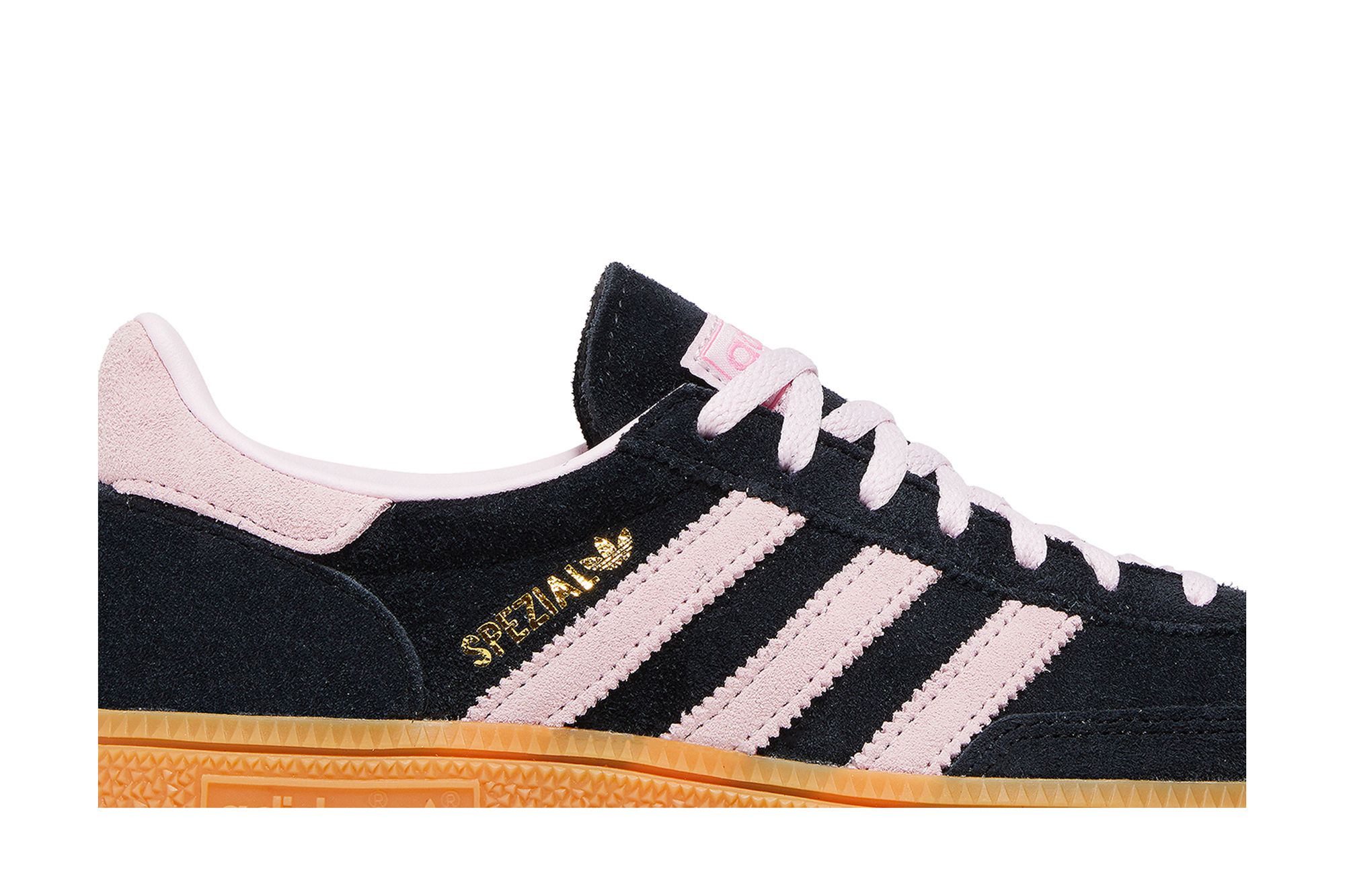 (Women) adidas Handball Spezial Black Clear Pink Gum IE5897 Moroen - Image 2