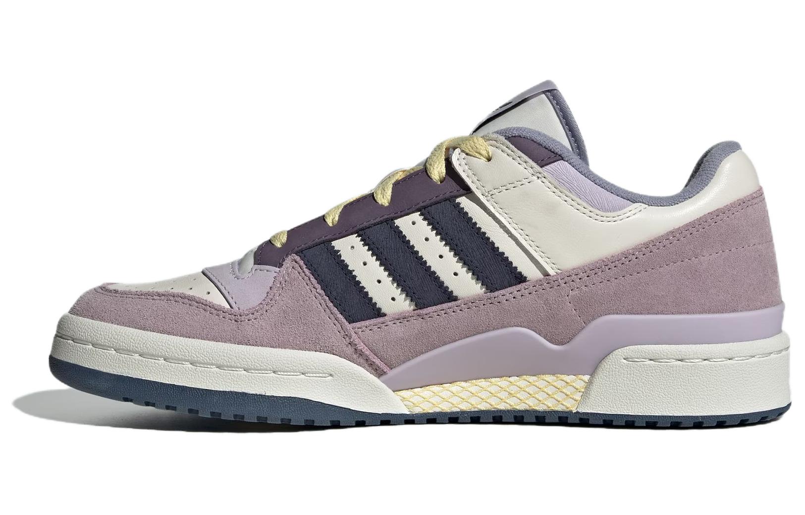 (Women) adidas originals Forum Low CL White Purple ID6266 Moroen