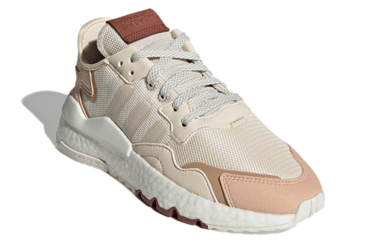 (Women) adidas Originals Nite Jogger Cream Brown H01734 Moroen - Image 3