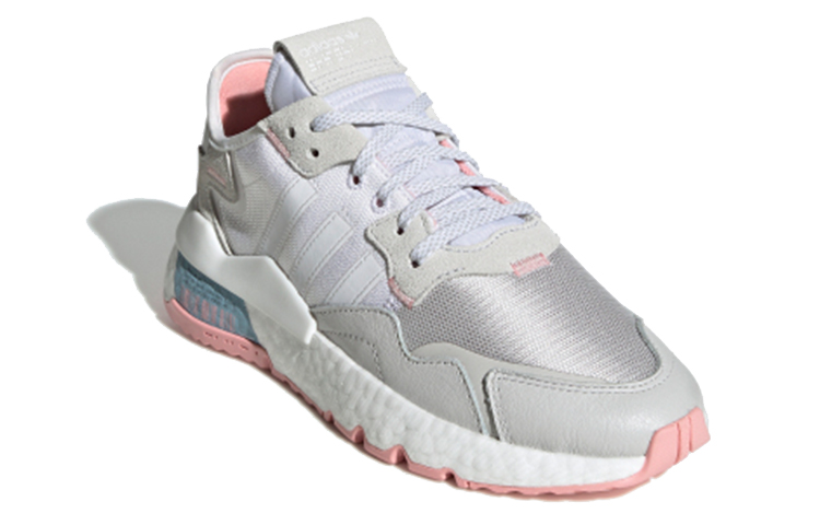 (Women) adidas originals Nite Jogger White Grey Pink FV4136 Moroen - Image 3