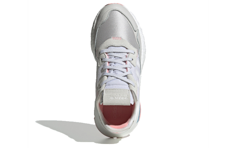 (Women) adidas originals Nite Jogger White Grey Pink FV4136 Moroen - Image 5