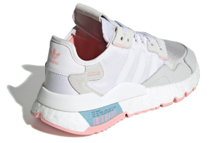 (Women) adidas originals Nite Jogger White Grey Pink FV4136 Moroen - Image 4