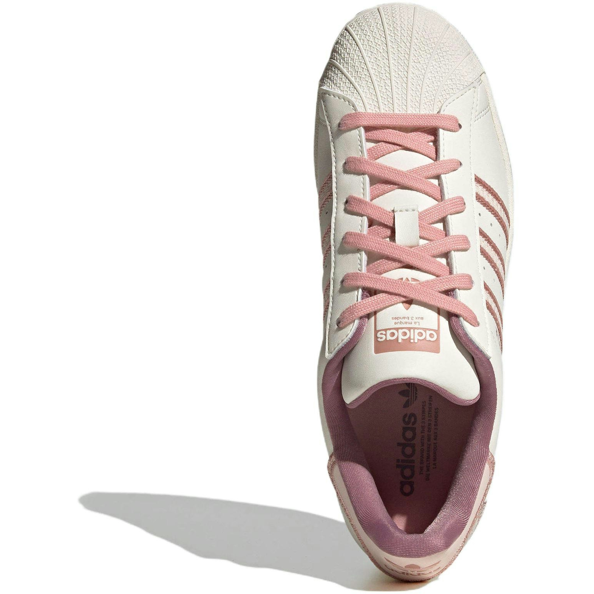(Women) adidas Originals Superstar Shoes Cream White Pink IE5528 Moroen - Image 5