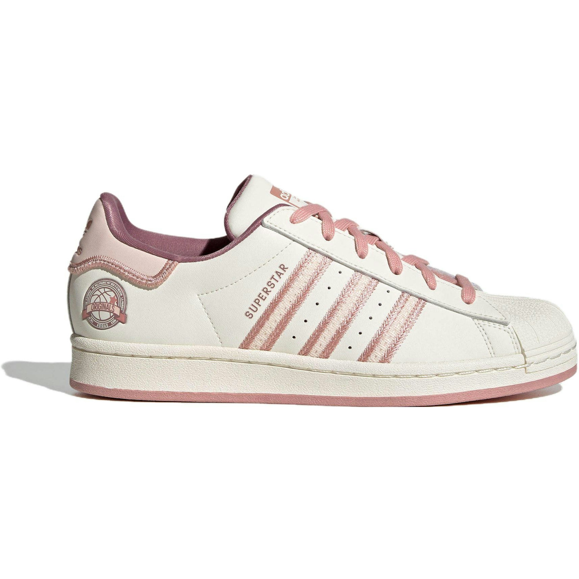 (Women) adidas Originals Superstar Shoes Cream White Pink IE5528 Moroen - Image 2