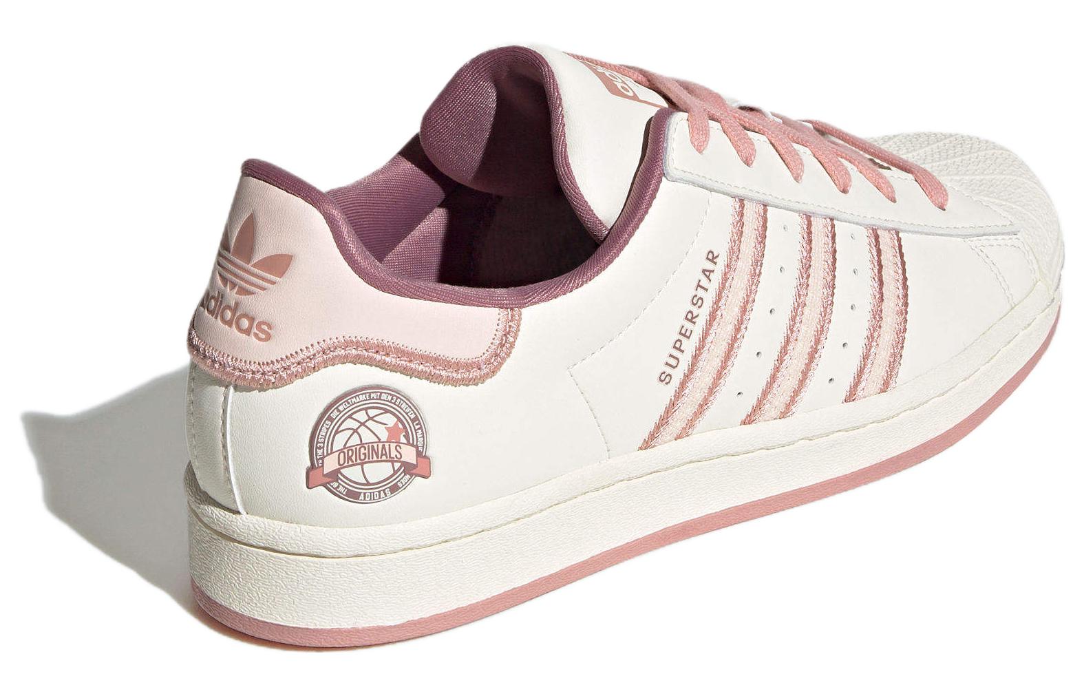 (Women) adidas Originals Superstar Shoes Cream White Pink IE5528 Moroen - Image 9