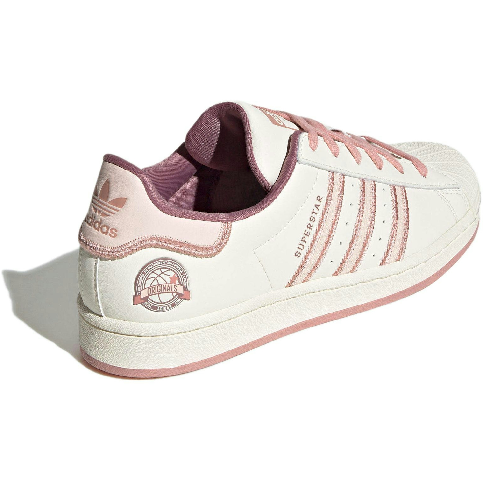 (Women) adidas Originals Superstar Shoes Cream White Pink IE5528 Moroen - Image 4