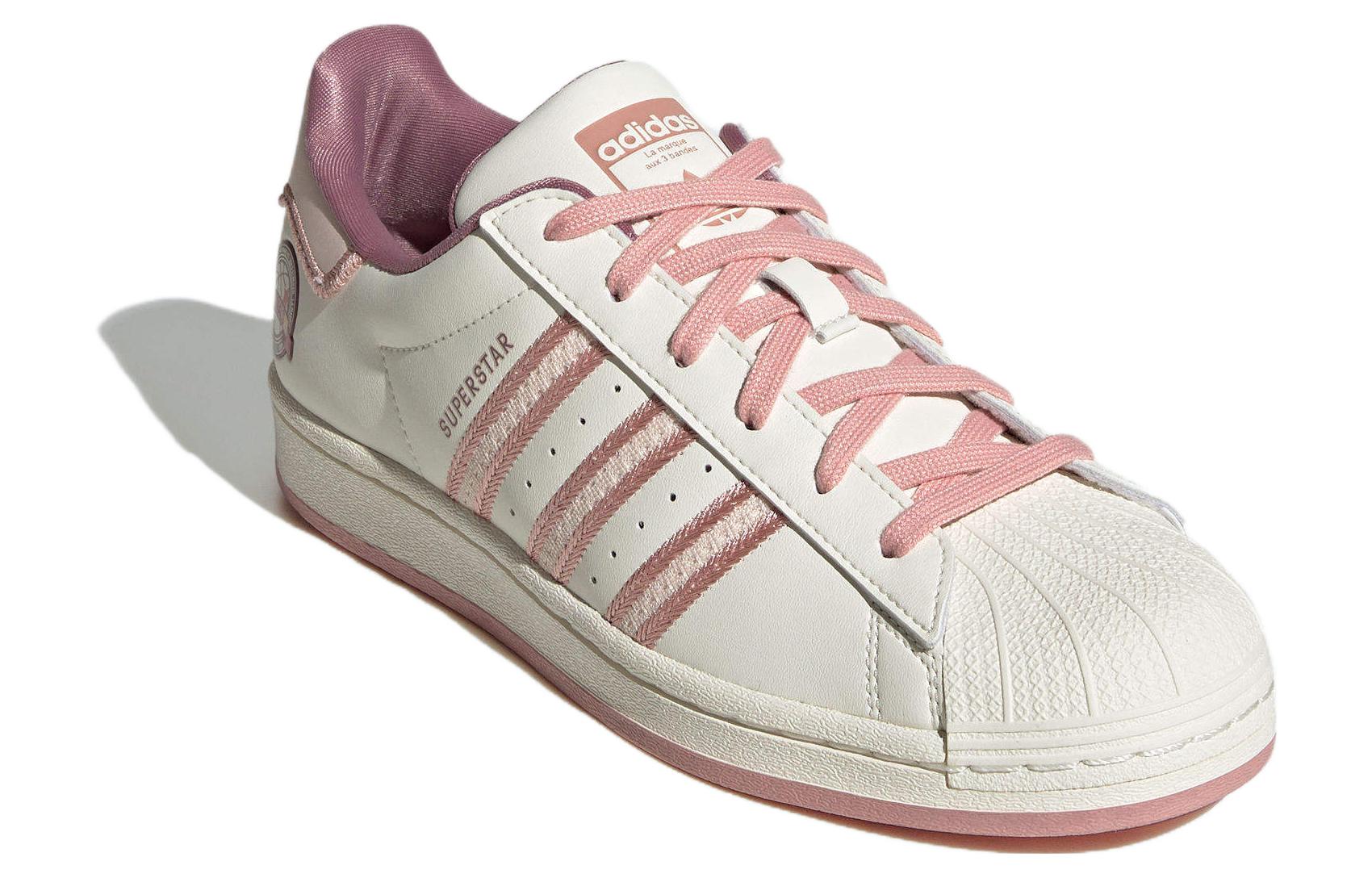 (Women) adidas Originals Superstar Shoes Cream White Pink IE5528 Moroen - Image 8