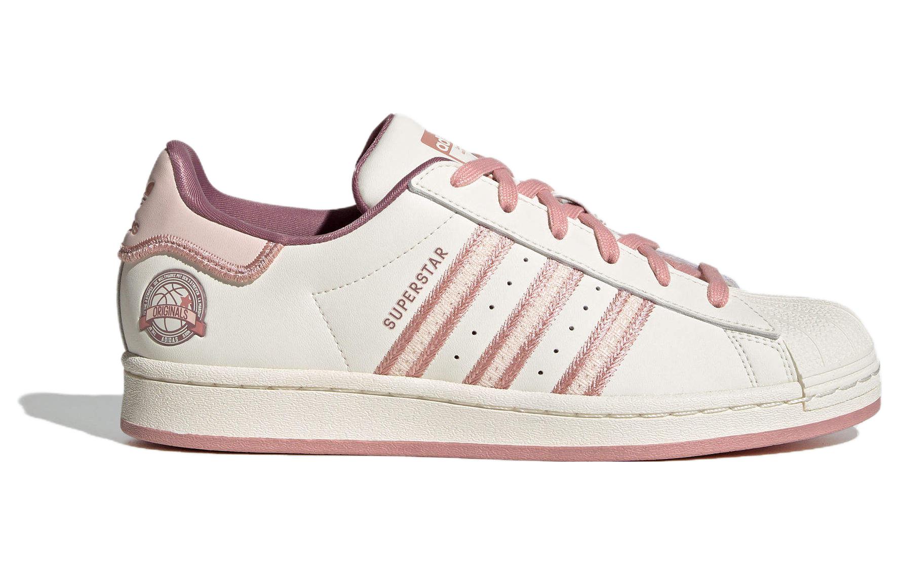(Women) adidas Originals Superstar Shoes Cream White Pink IE5528 Moroen - Image 7