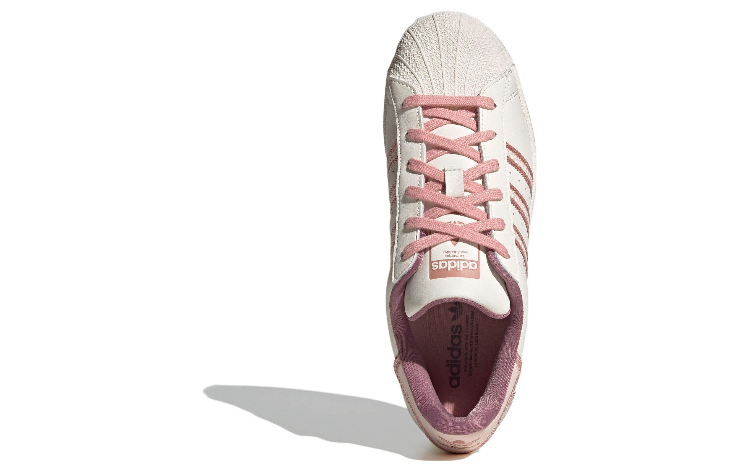 (Women) adidas Originals Superstar Shoes Cream White Pink IE5528 Moroen - Image 10