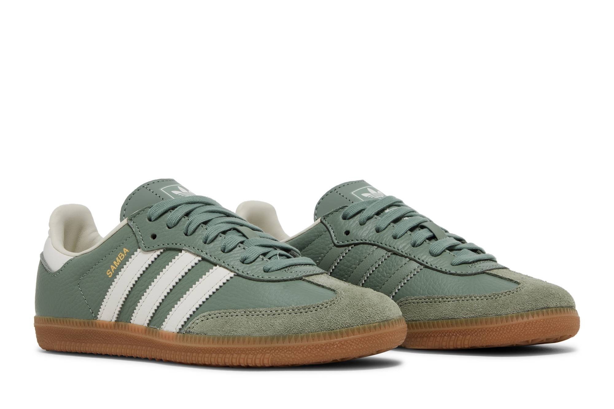 (Women) adidas Samba OG Silver Green Gum IE7011 Coiloa - Image 8
