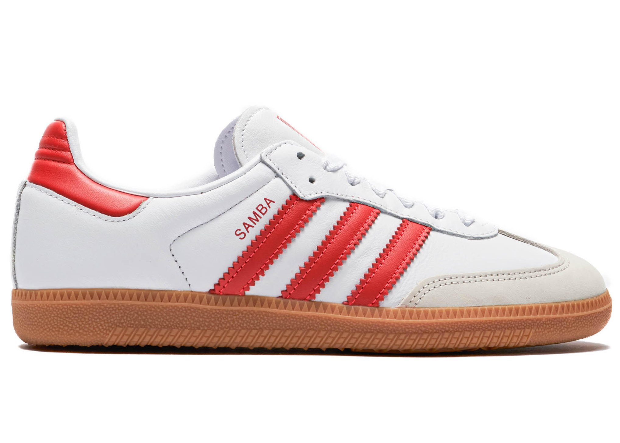 (Women) adidas Samba OG White Solar Red Gum IF6513 Coiloa