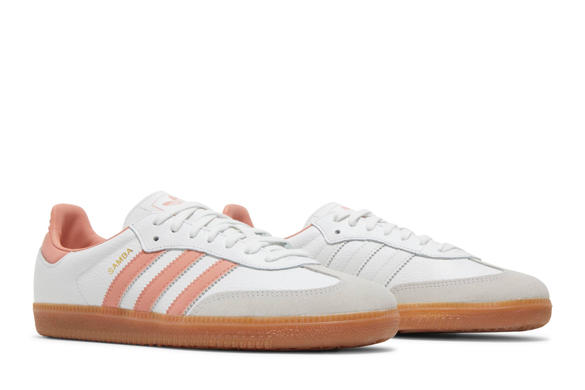 (Women) adidas Samba OG White Wonder Clay Gum IG5932 Moroen - Image 8