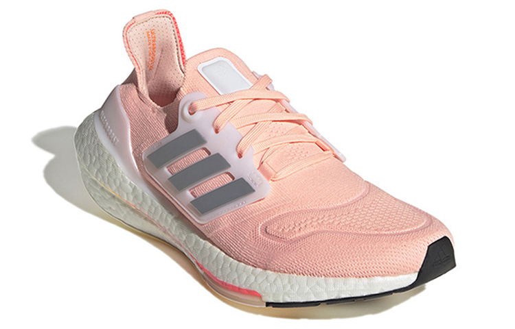 (Women) adidas Ultra Boost 22 Wear-resistant Breathable Pink HR1030 Moroen - Image 3