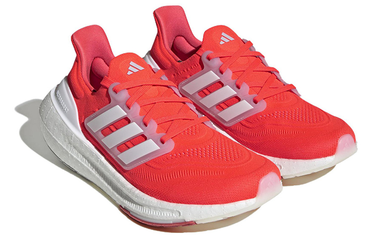 (Women) adidas Ultraboost Light Solar Red Cloud White HP3344 Moroen - Image 3