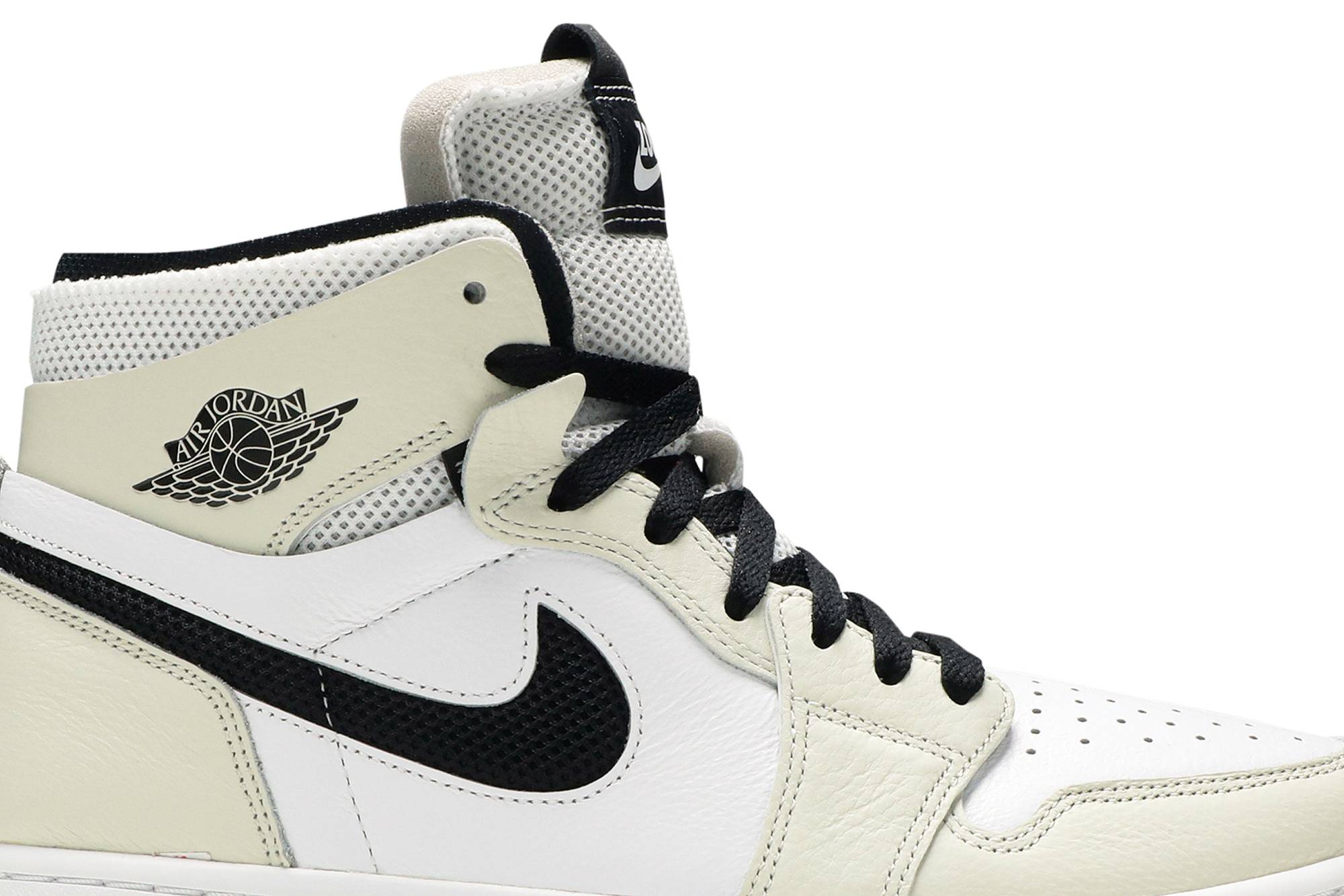 (Women) Air Jordan 1 High Zoom Comfort Light Bone CT0979-002 Moroen - Image 9