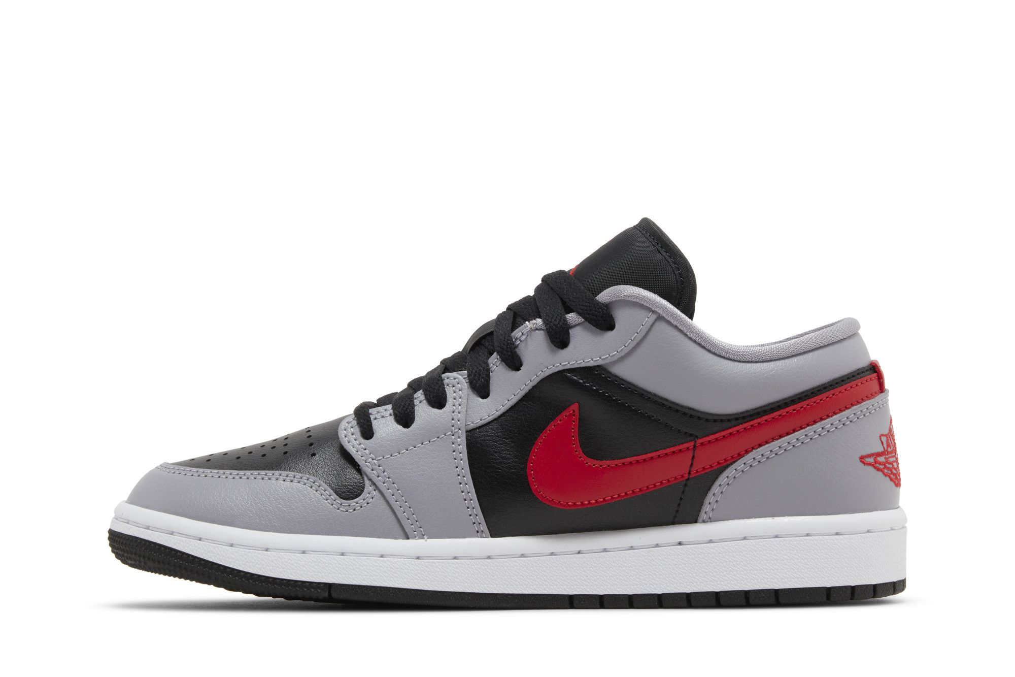(Women) Air Jordan 1 Low Cement Fire Red FZ4183-002 Moroen - Image 3