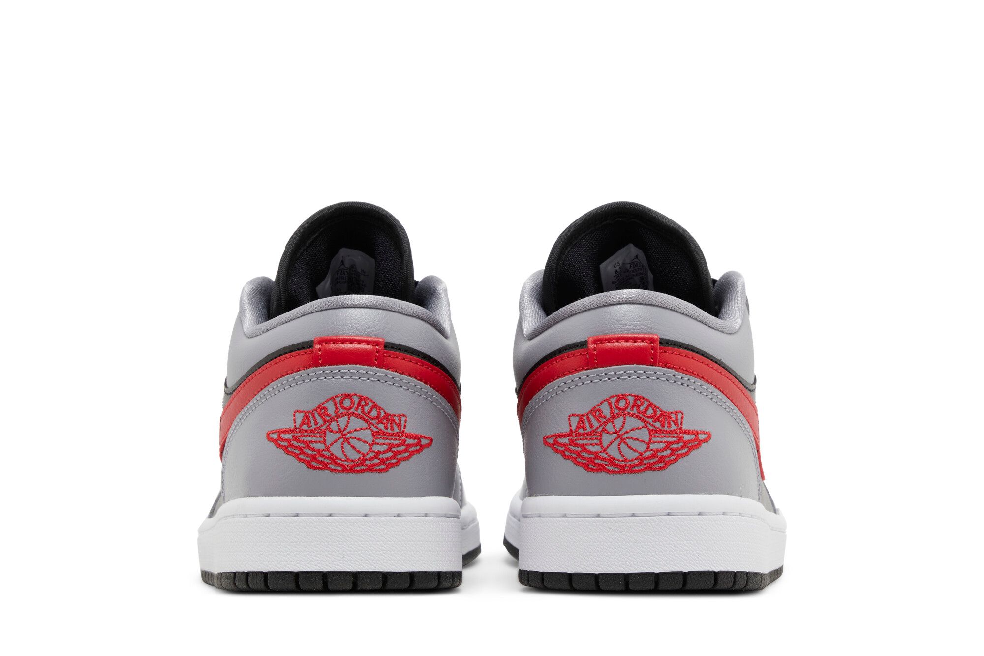 (Women) Air Jordan 1 Low Cement Fire Red FZ4183-002 Moroen - Image 6