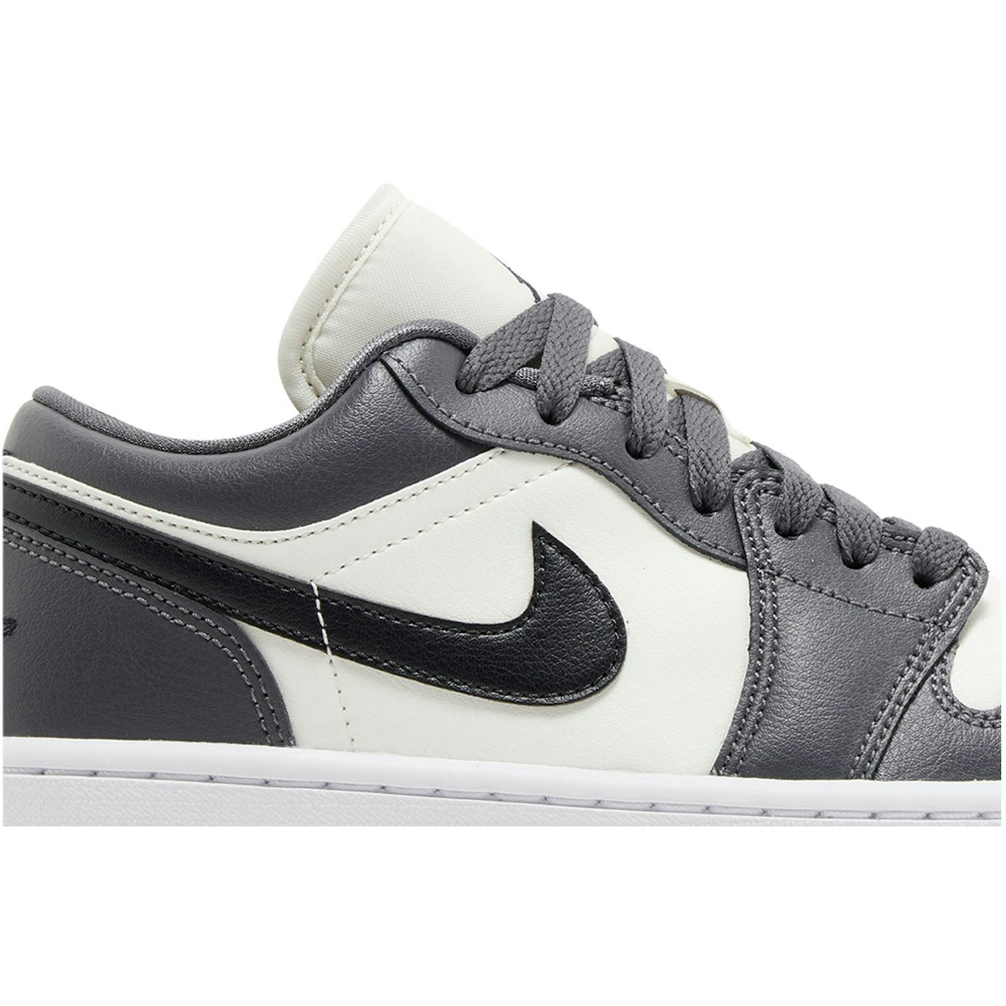 (Women) Air Jordan 1 Low Dark Grey DC0774-102 Moroen - Image 2