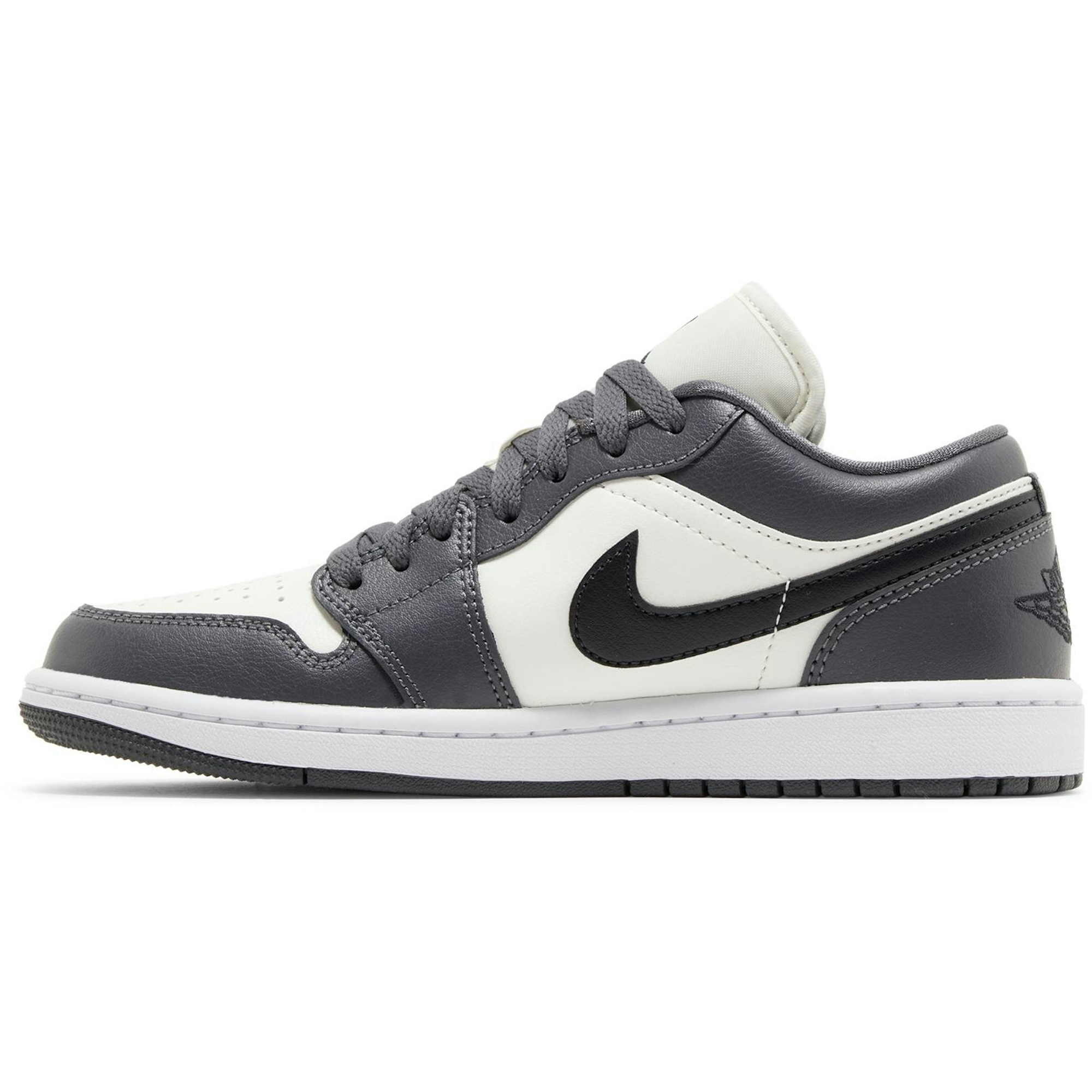 (Women) Air Jordan 1 Low Dark Grey DC0774-102 Moroen - Image 3