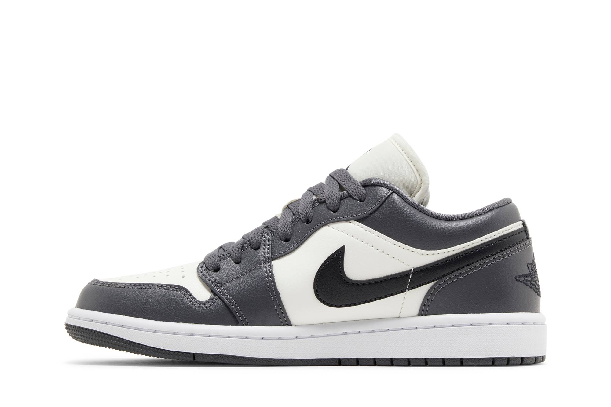 (Women) Air Jordan 1 Low Dark Grey DC0774-102 Moroen - Image 10