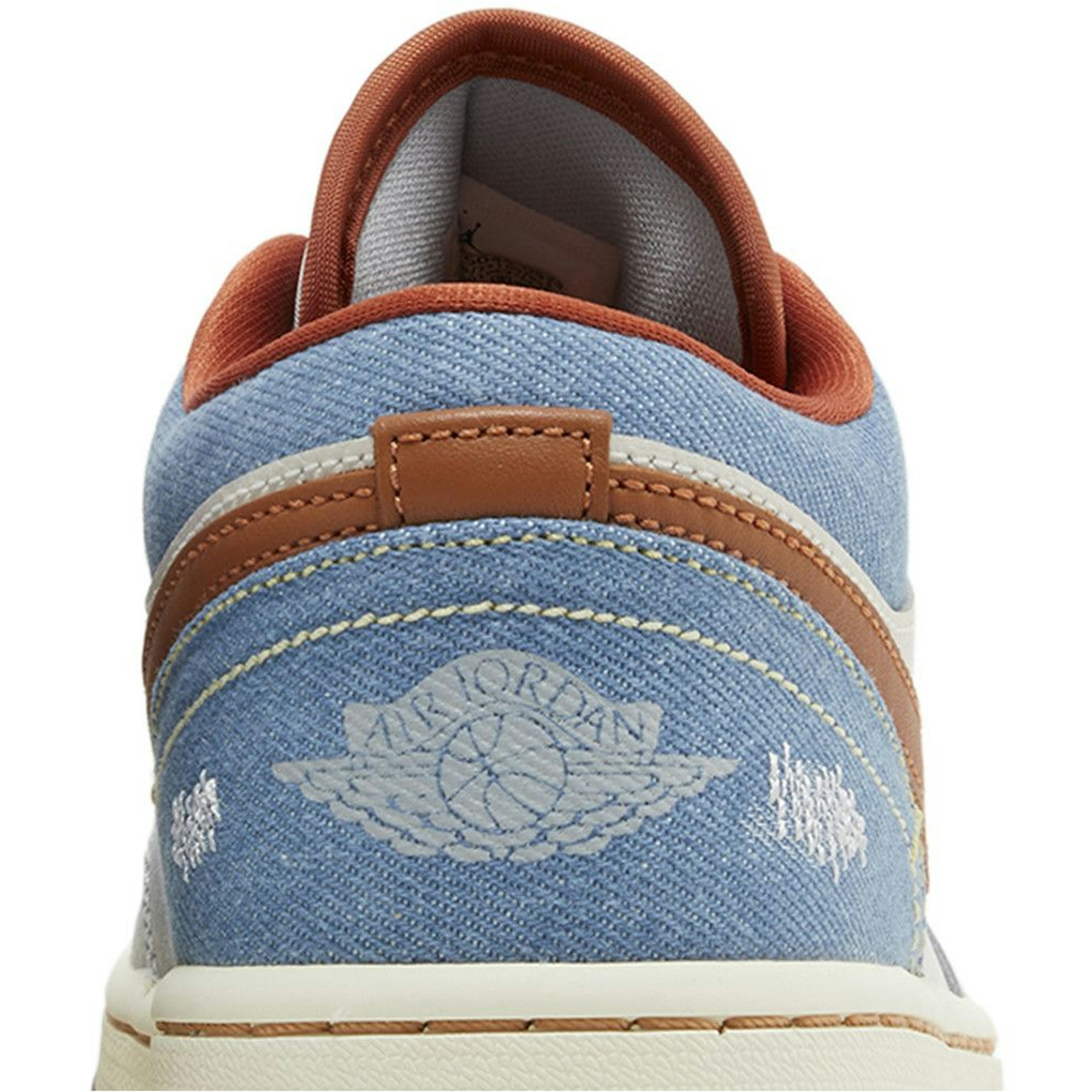 (Women) Air Jordan 1 Low Phantom Denim FZ5045-091 Moroen - Image 7