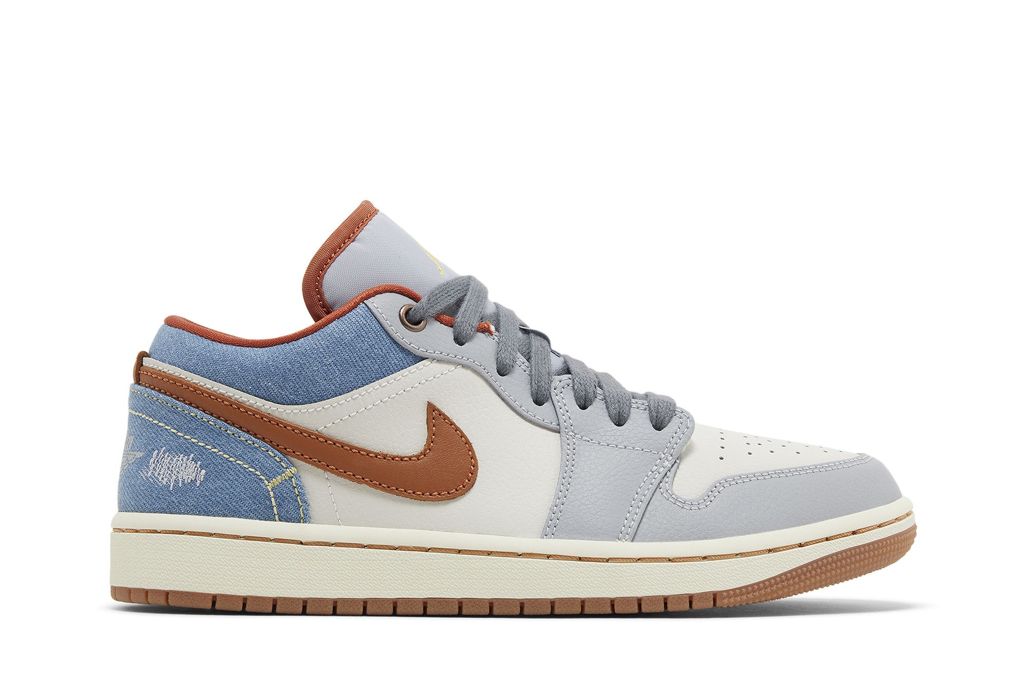 (Women) Air Jordan 1 Low Phantom Denim FZ5045-091 Moroen