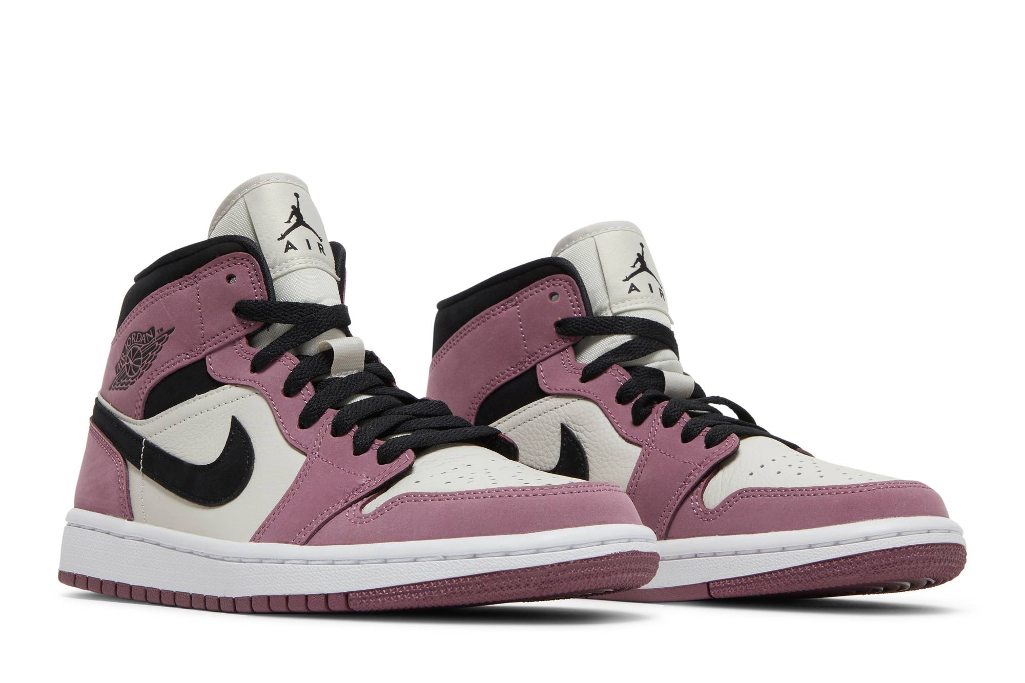(Women) Air Jordan 1 Mid 'Berry Pink' DC7267-500 - Image 8