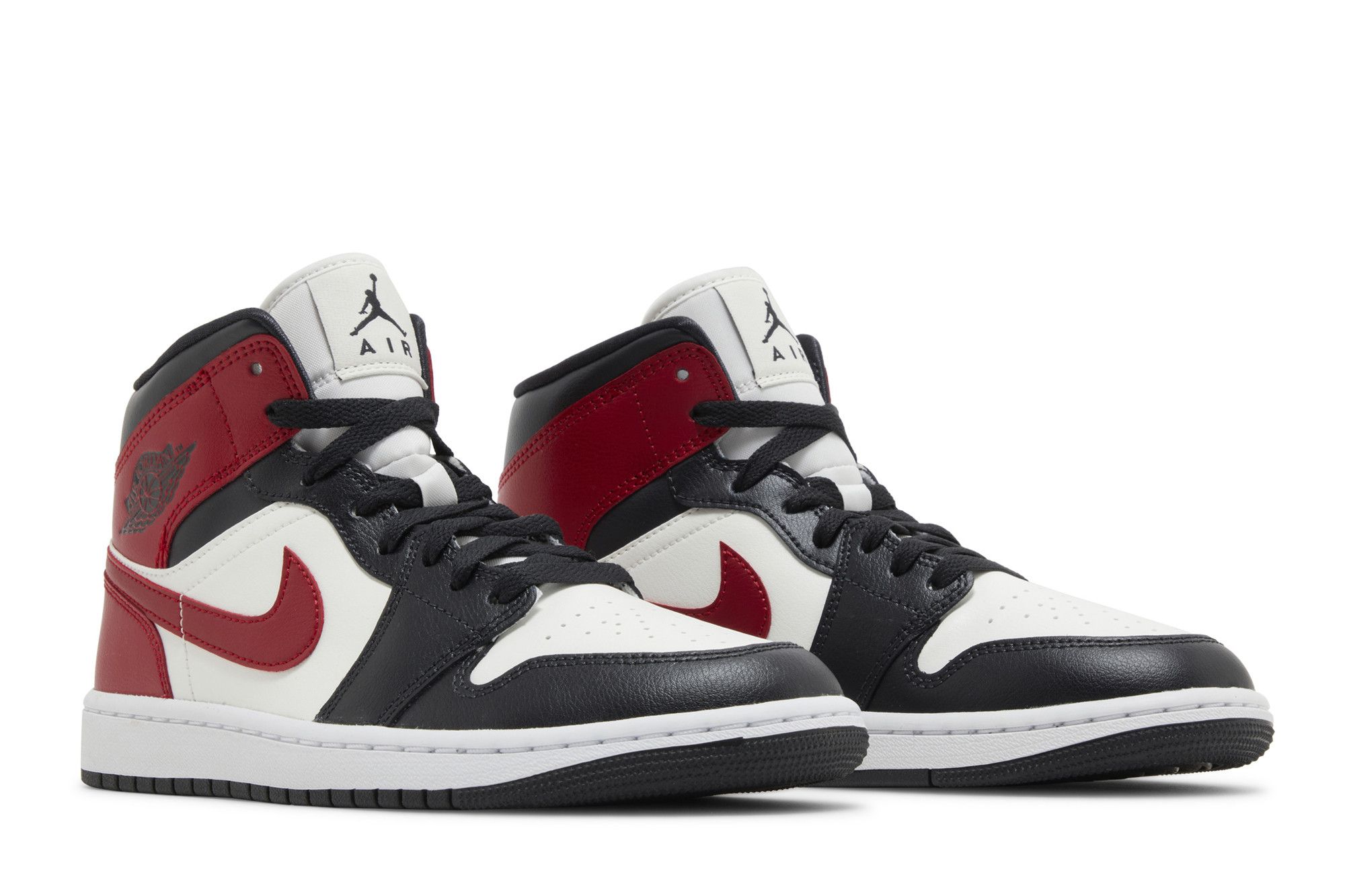 (Women) Air Jordan 1 Mid 'Black Toe' BQ6472-160 - Image 8