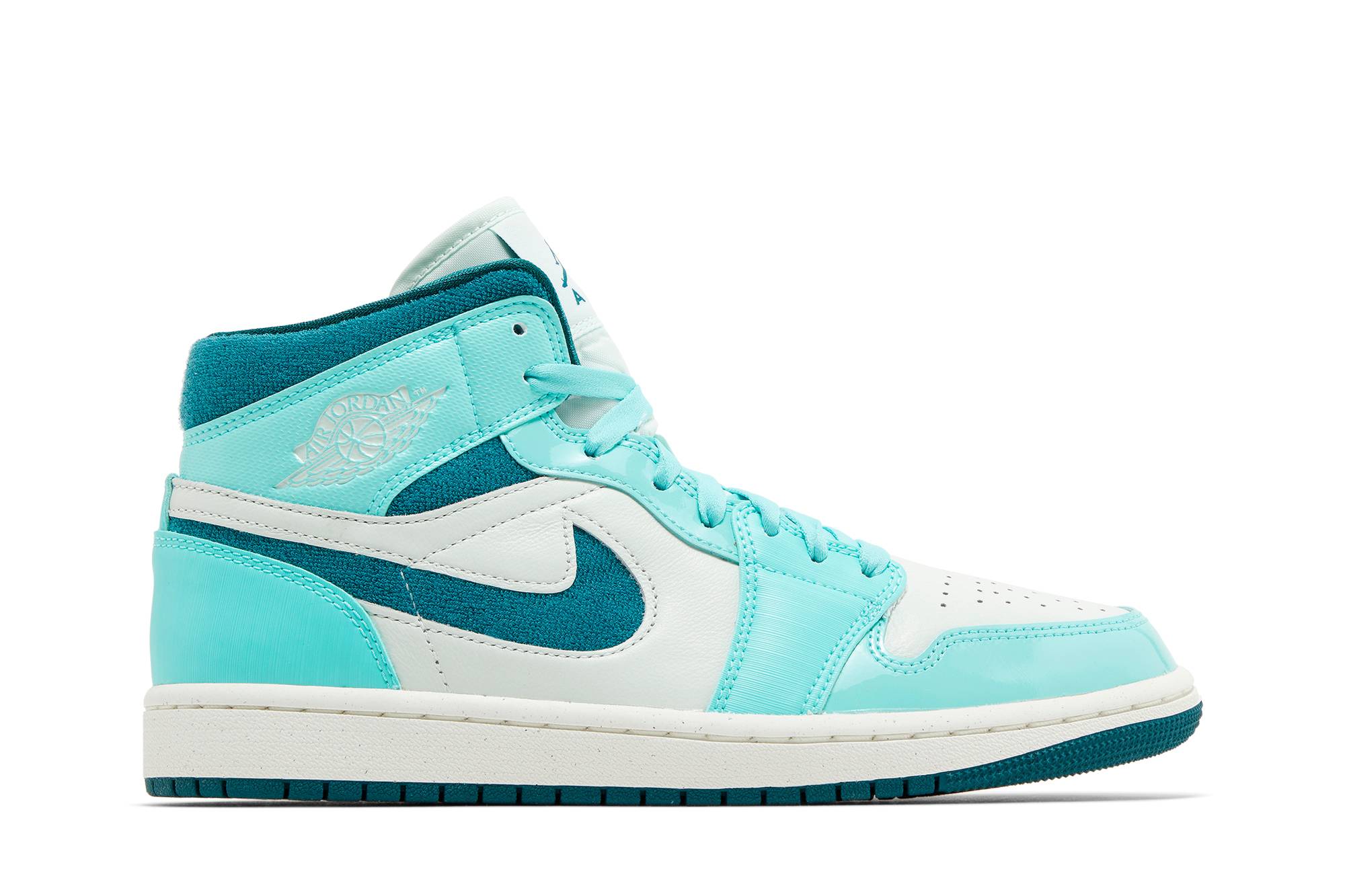 (W) Air Jordan 1 Mid 'Bleached Turquoise' DZ3745-300 Gloiber
