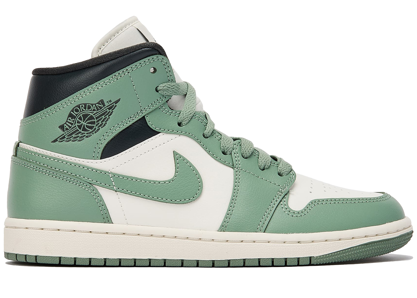 (W) Air Jordan 1 Mid 'Jade Smoke' BQ6472-130 Gloiber