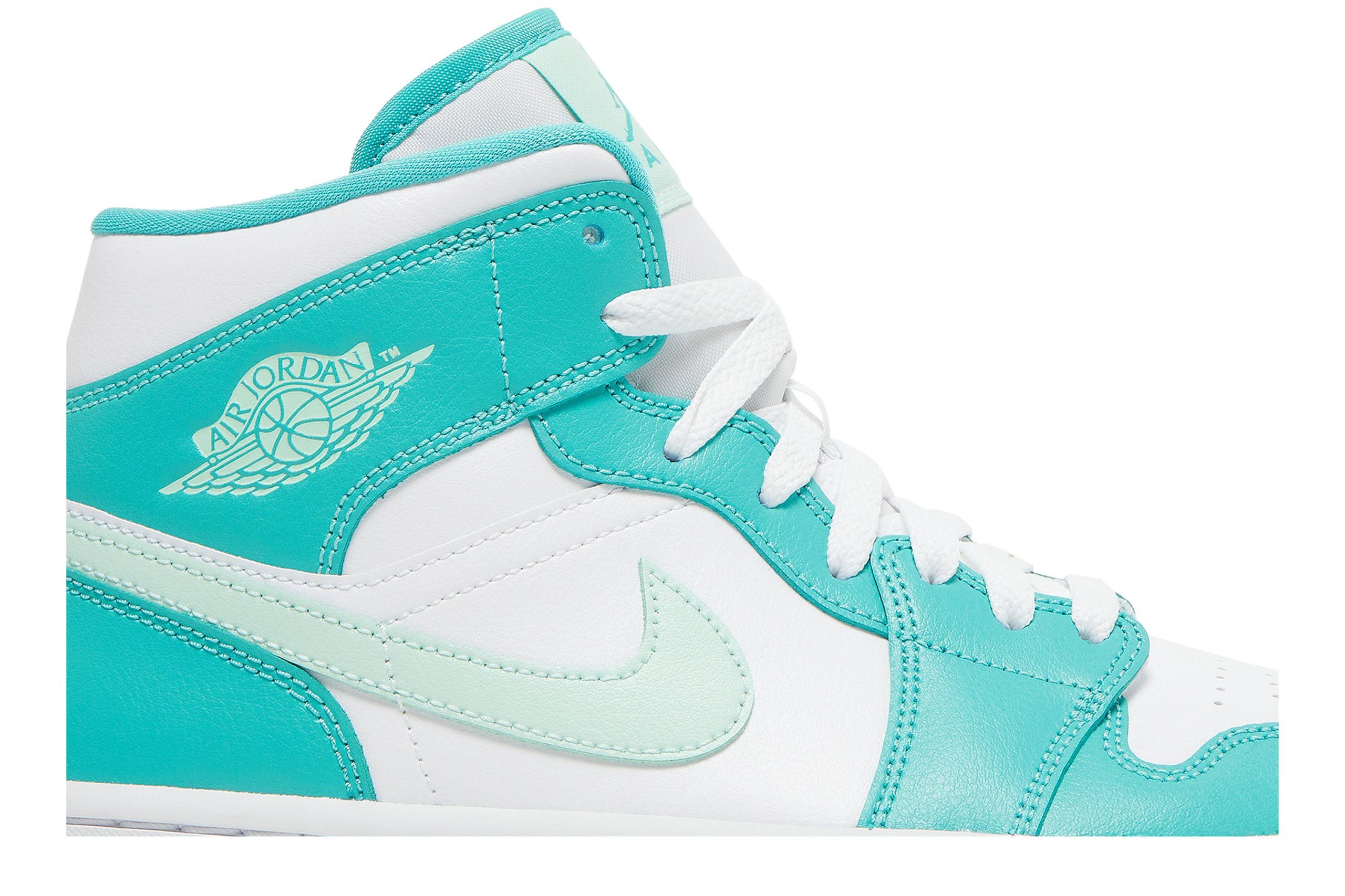 (Women) Air Jordan 1 Mid Marine Green DV2229-300 Moroen - Image 2