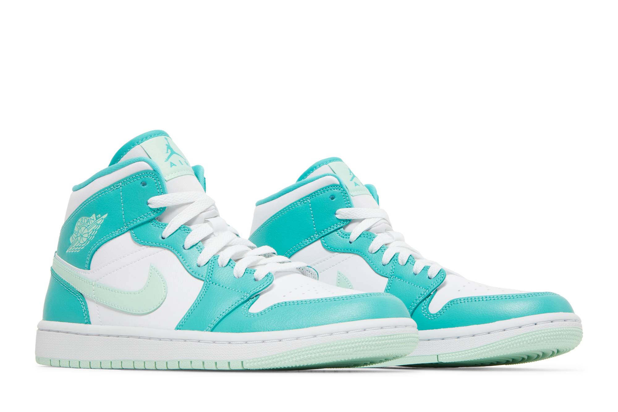 (Women) Air Jordan 1 Mid Marine Green DV2229-300 Moroen - Image 8