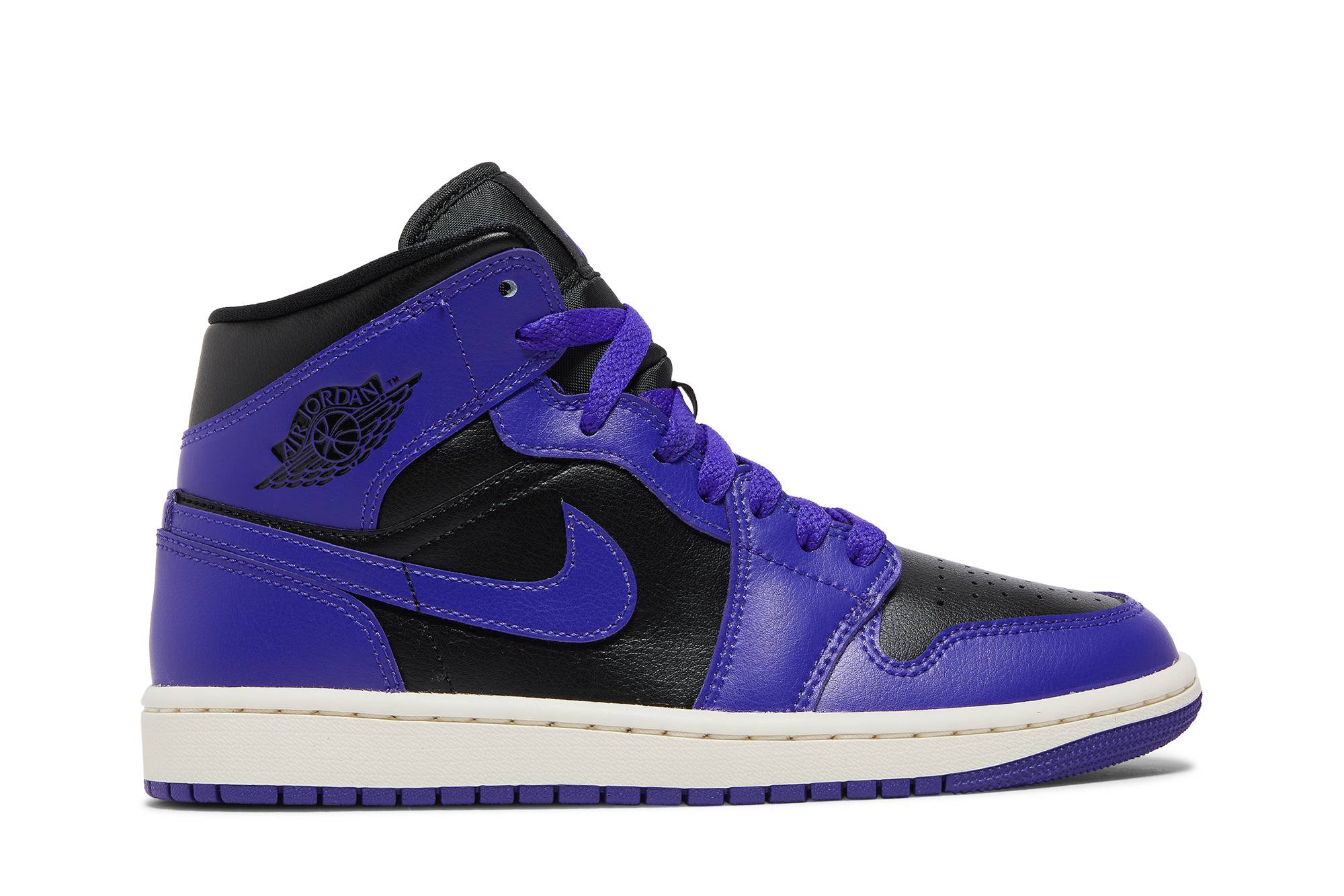 (W) Air Jordan 1 Mid 'Purple and Black' BQ6472-051 Gloiber