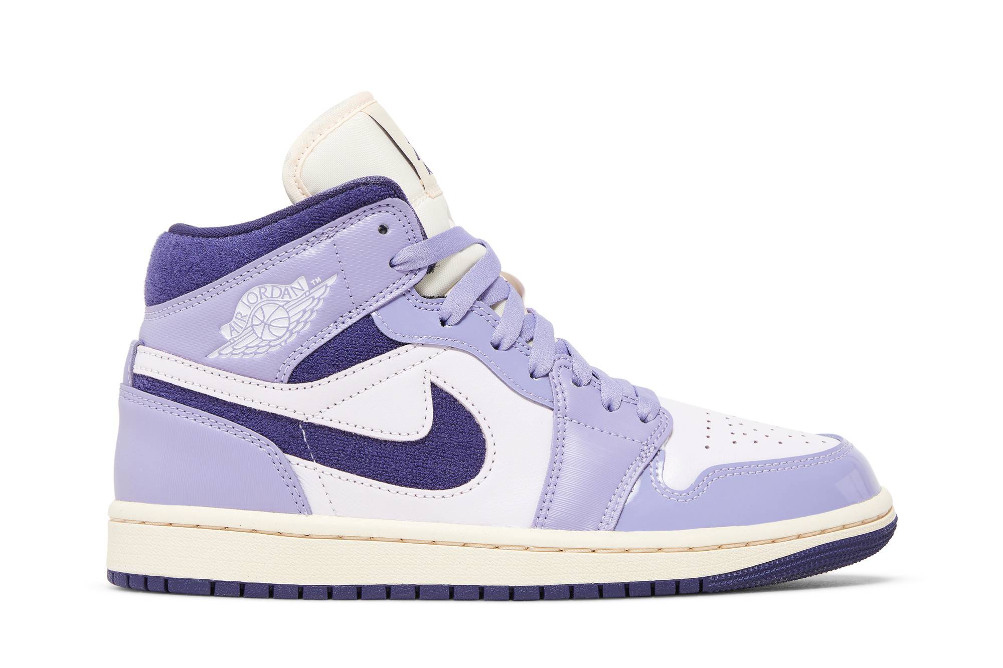 (W) Air Jordan 1 Mid 'Purple Chenille' DZ3745-500 Gloiber