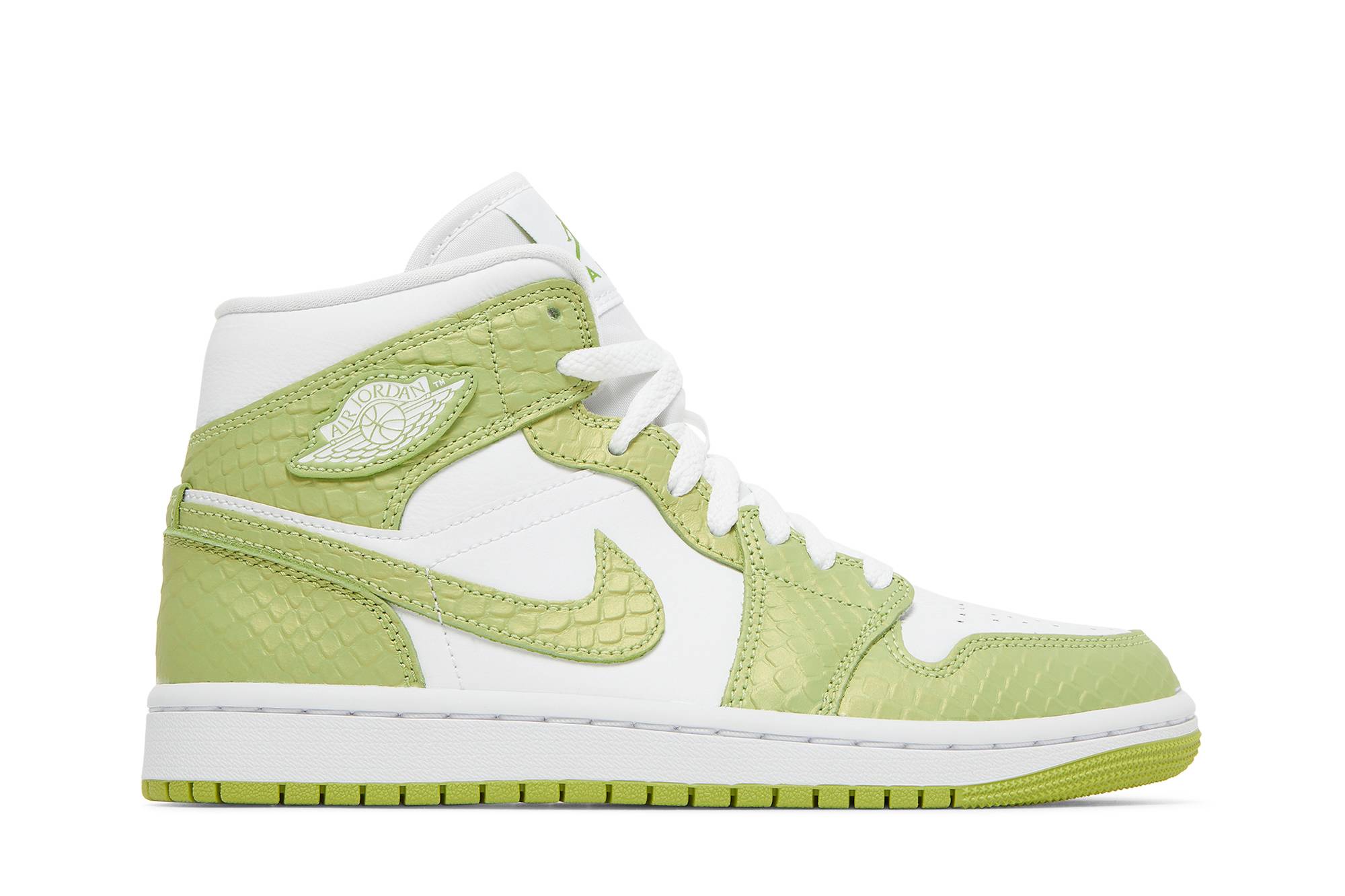 (W) Air Jordan 1 Mid SE Green Python DV2959-113 Gloiber