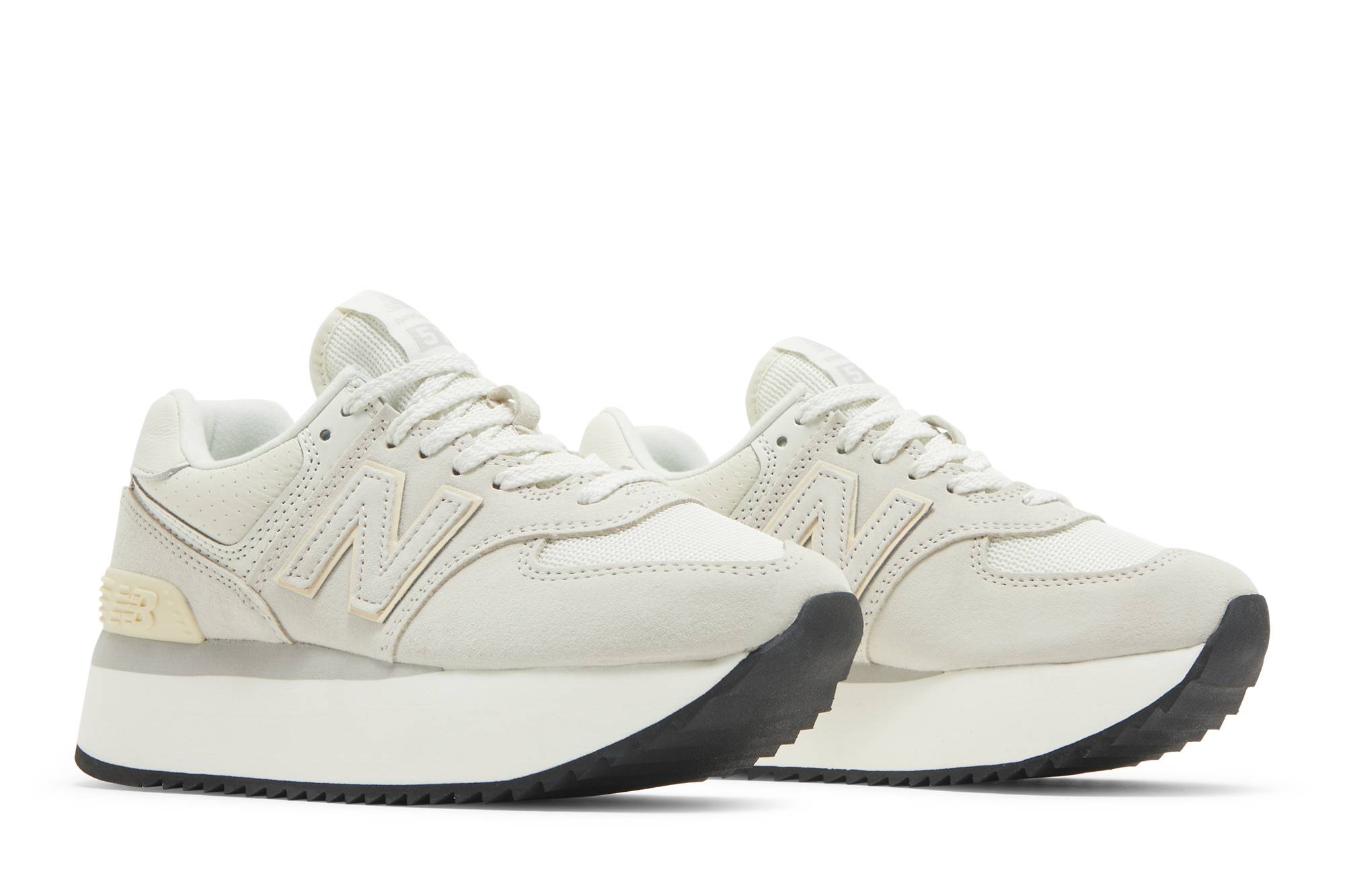 (Women) New Balance 574+ White Grey WL574ZAA Coiloa - Image 8