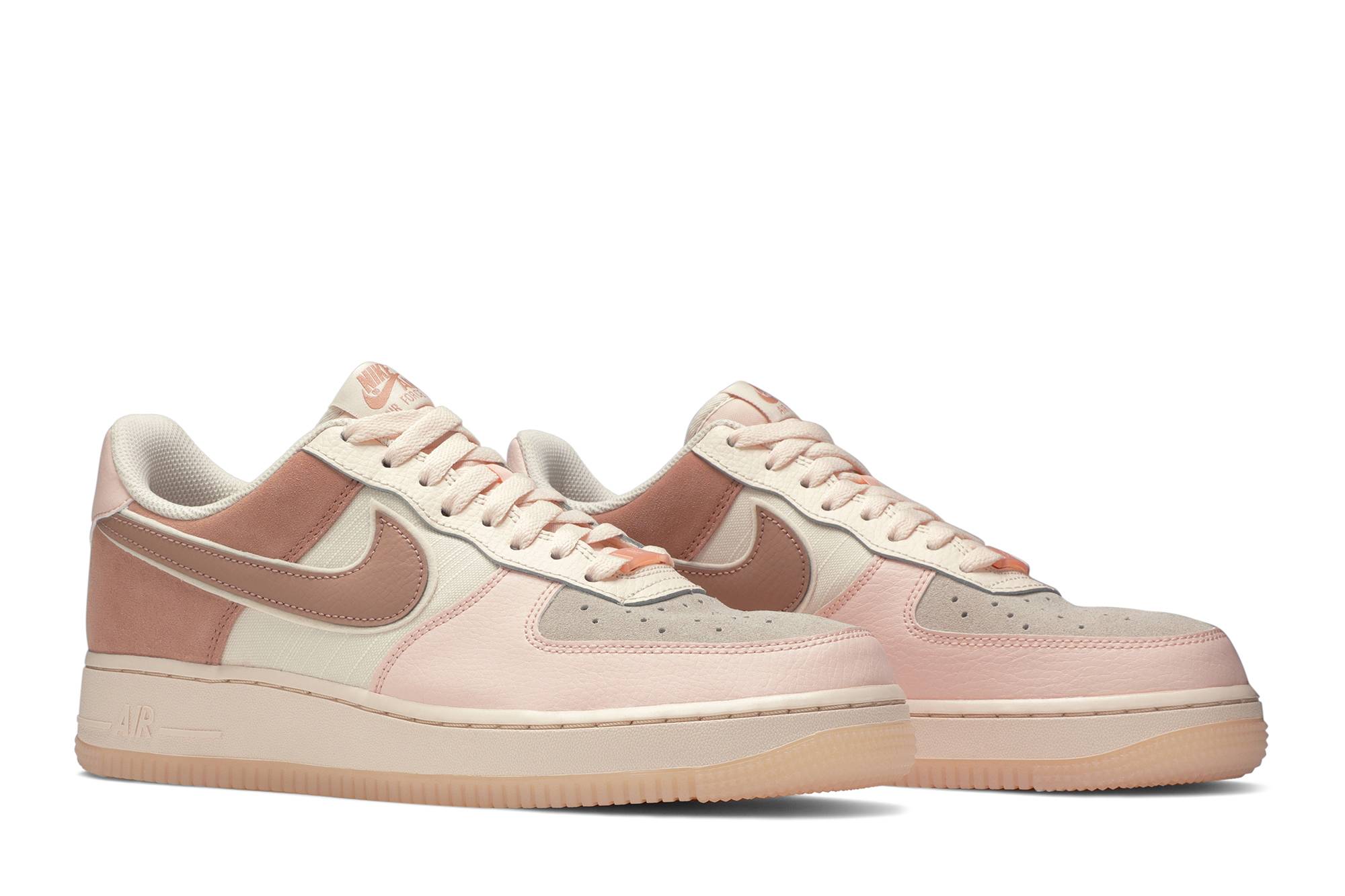 (Women) Nike Air Force 1 07 Low Premium Washed Coral 896185-603 Moroen - Image 8