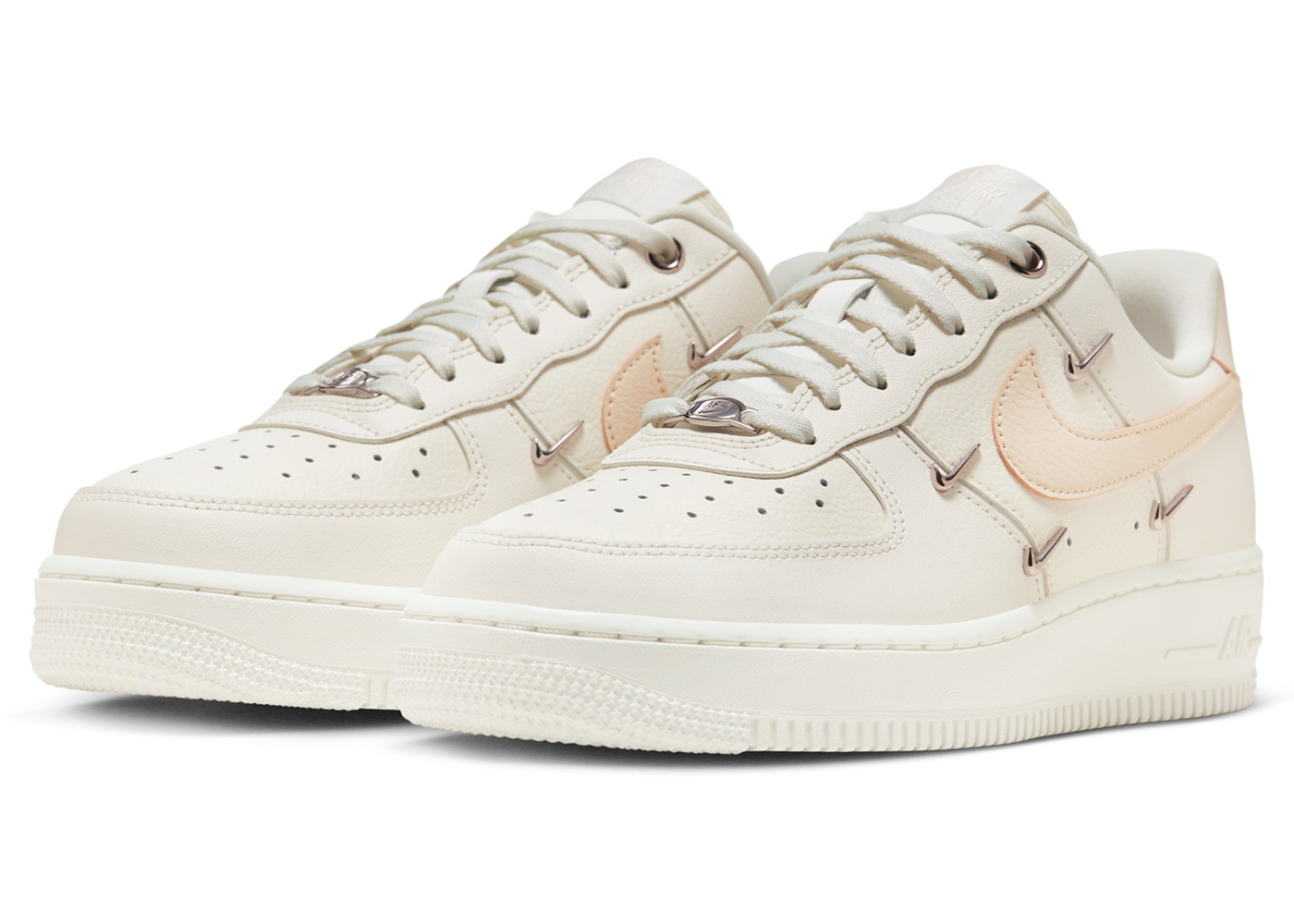 (Women) Nike Air Force 1 07 LX Mini Swoosh - Guava Ice FV8110-181 Moroen - Image 2