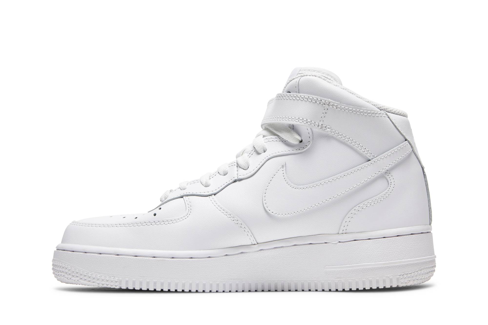 (Women) Nike Air Force 1 07 Mid Triple White DD9625-100 Moroen - Image 3