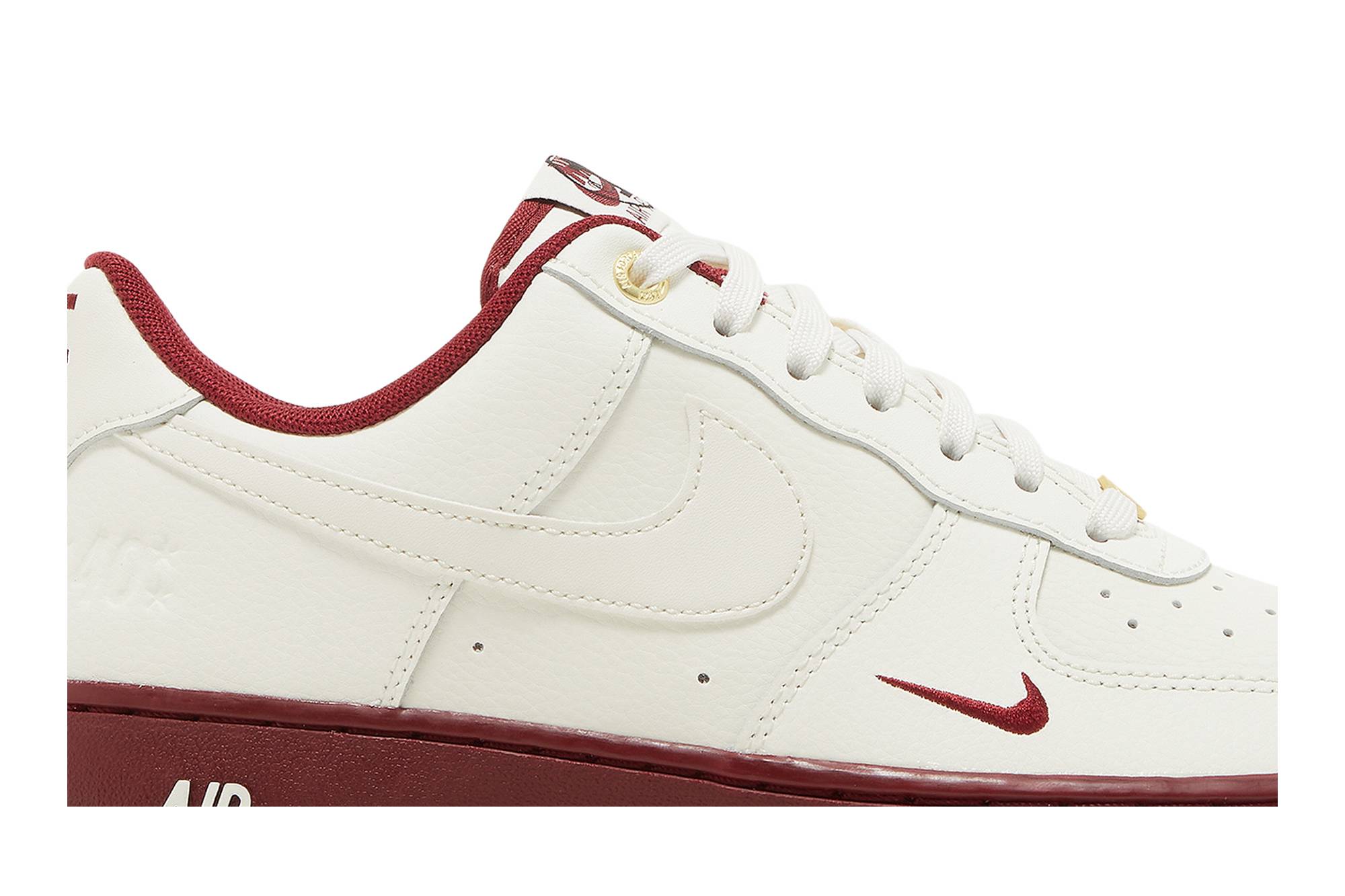 (Women) Nike Air Force 1 '07 SE '40th Anniversary - Sail Team Red' DQ7582-100 - Image 9